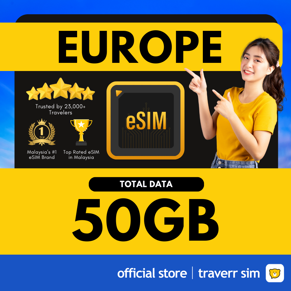 【Europe + UK eSIM】【🔥5G】【41 Countries】【Switzerland Italy Germany Greece & More】欧洲英国
