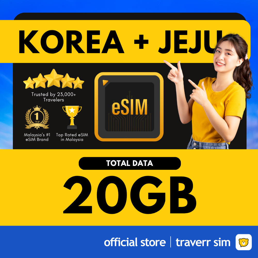 【🔥 NEW 】Korea Travel eSIM - 🔥 TraverrSmart AI + 5G Speed