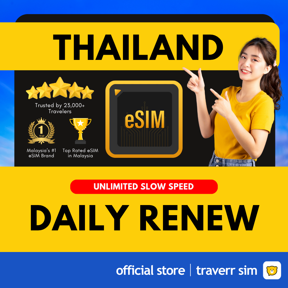 Thailand eSIM • Daily Renew - 5G Speed 🔥