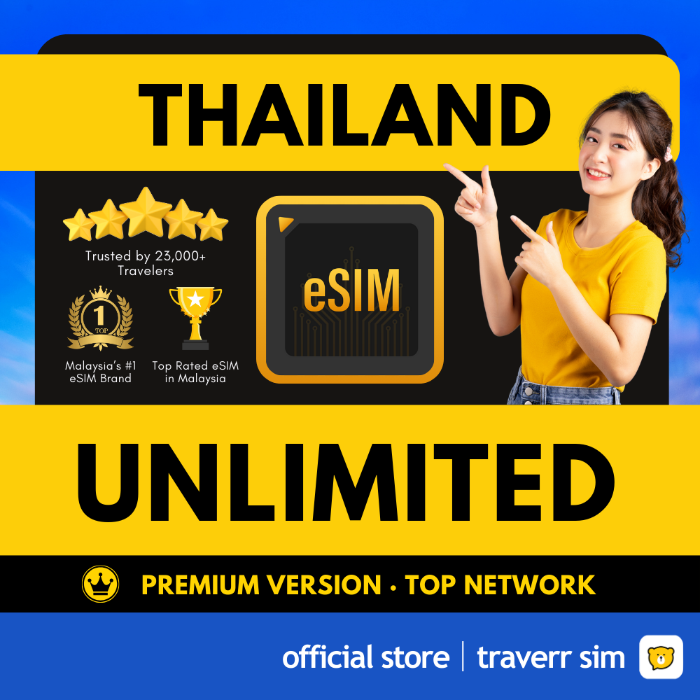 Thailand eSIM • 💯 Real Unlimited • 🔱 Premium Version