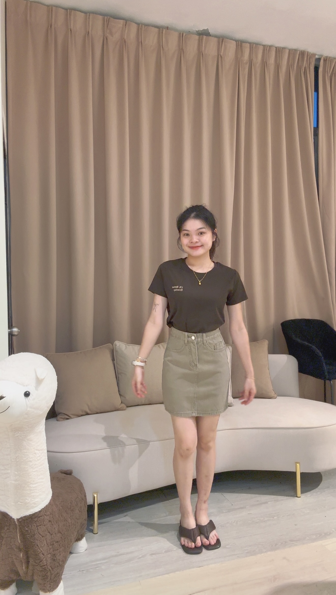 韩系气质百搭印花字母短板上衣💗 
