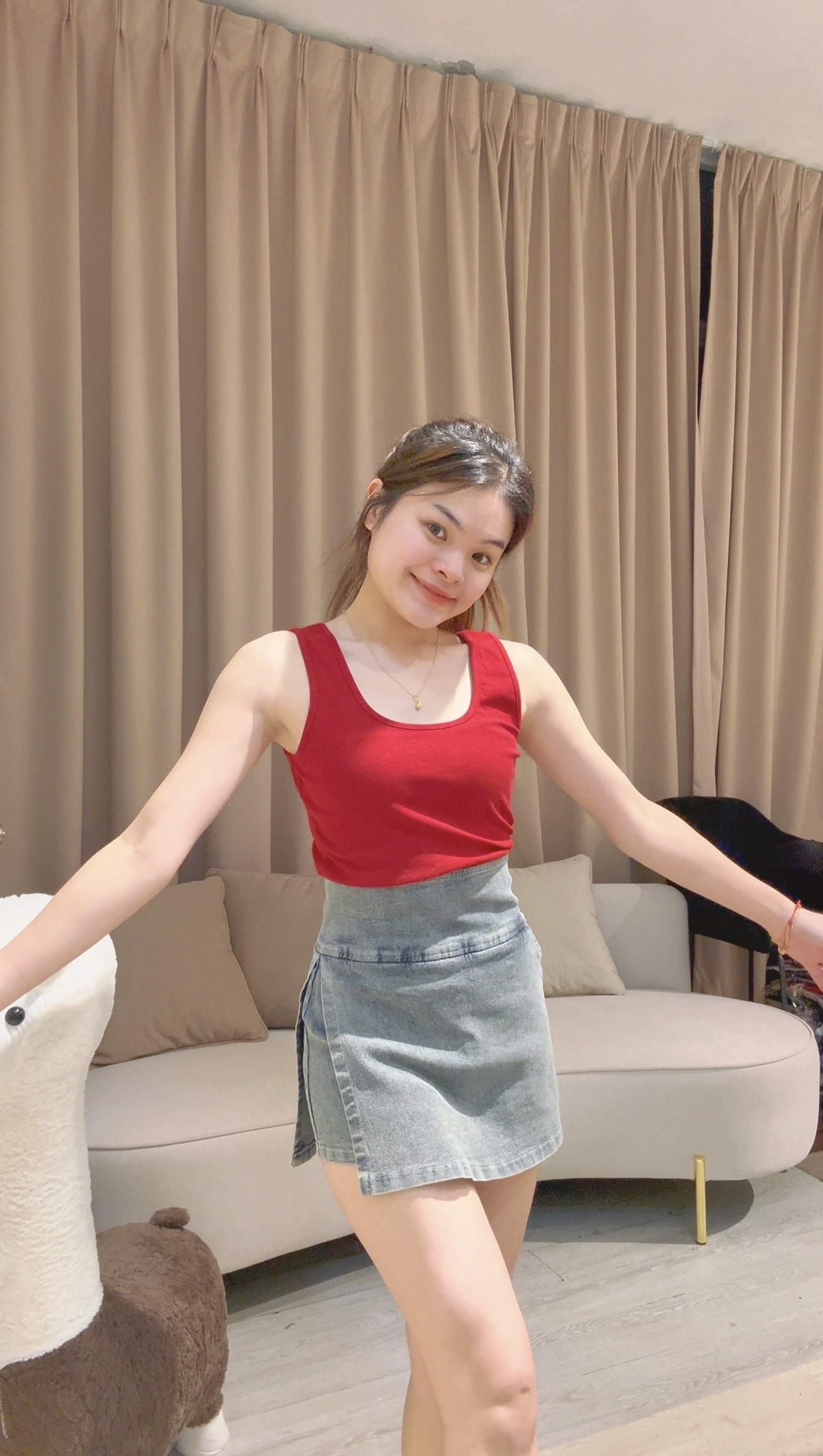 韩系简约U领百搭背心🌸 