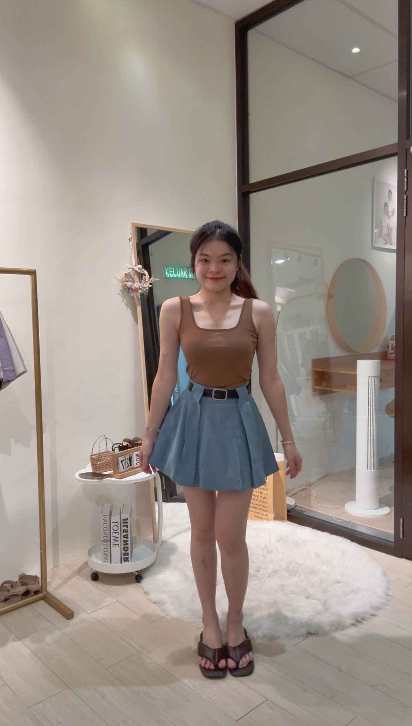 韩版时尚潮流牛仔泡泡裤裙🌸 