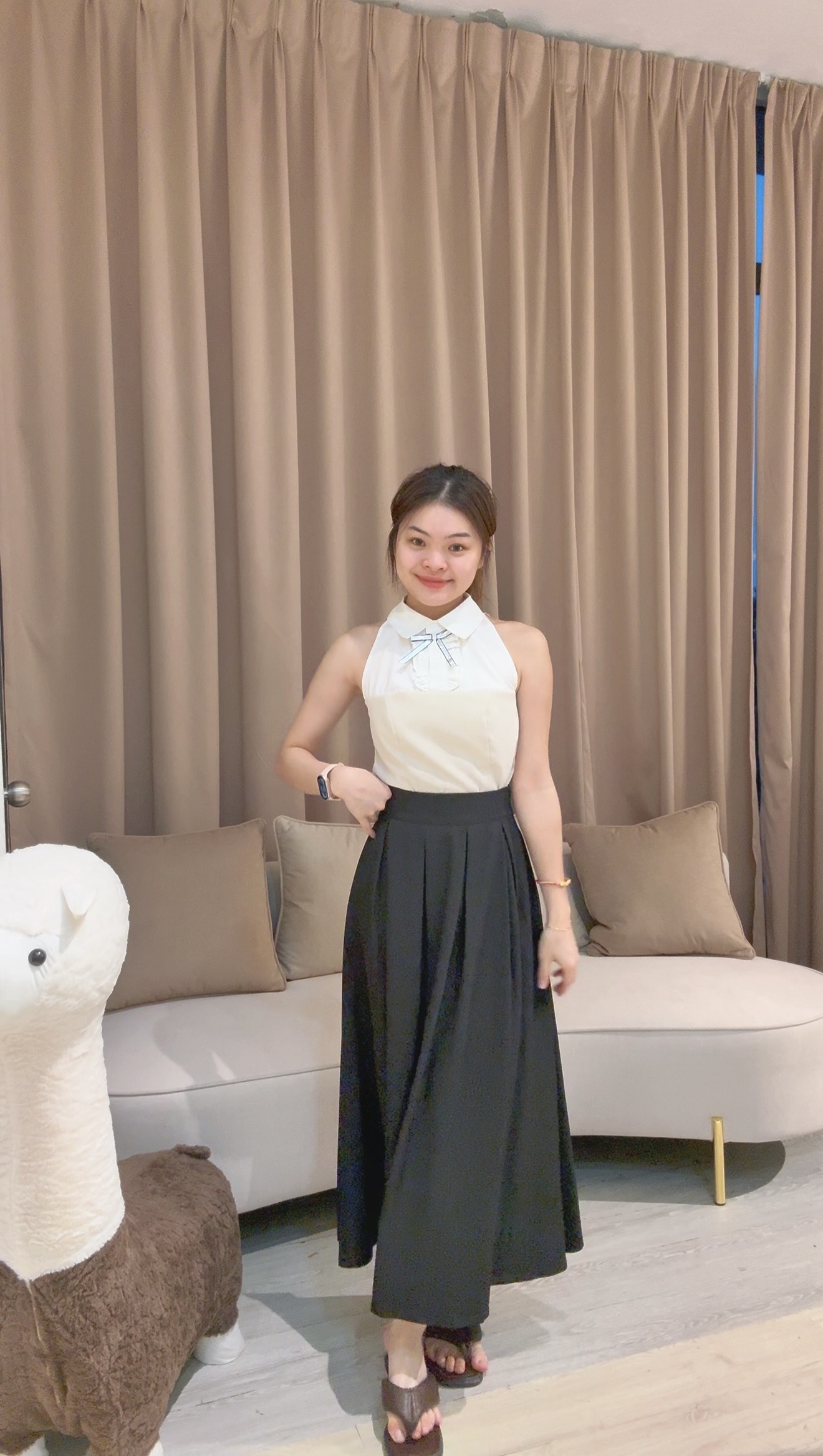 高品质气质蝴蝶拼色时装上衣😍