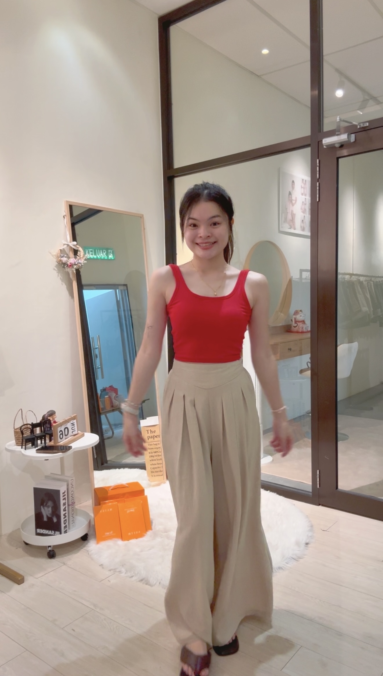 韩系简约休闲款腿长裤💗 