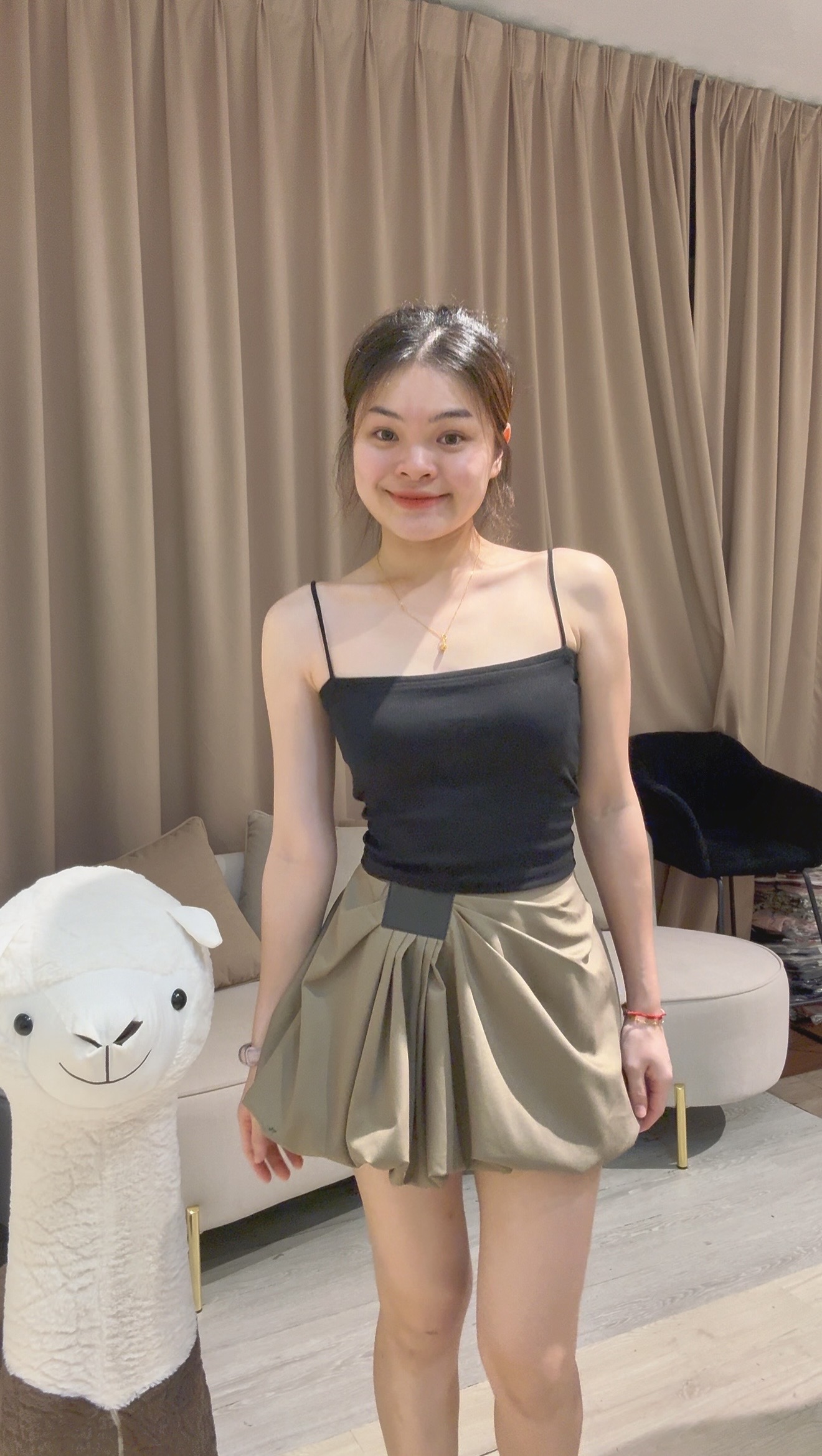 美式复古时尚显瘦高腰裤裙❤️ 