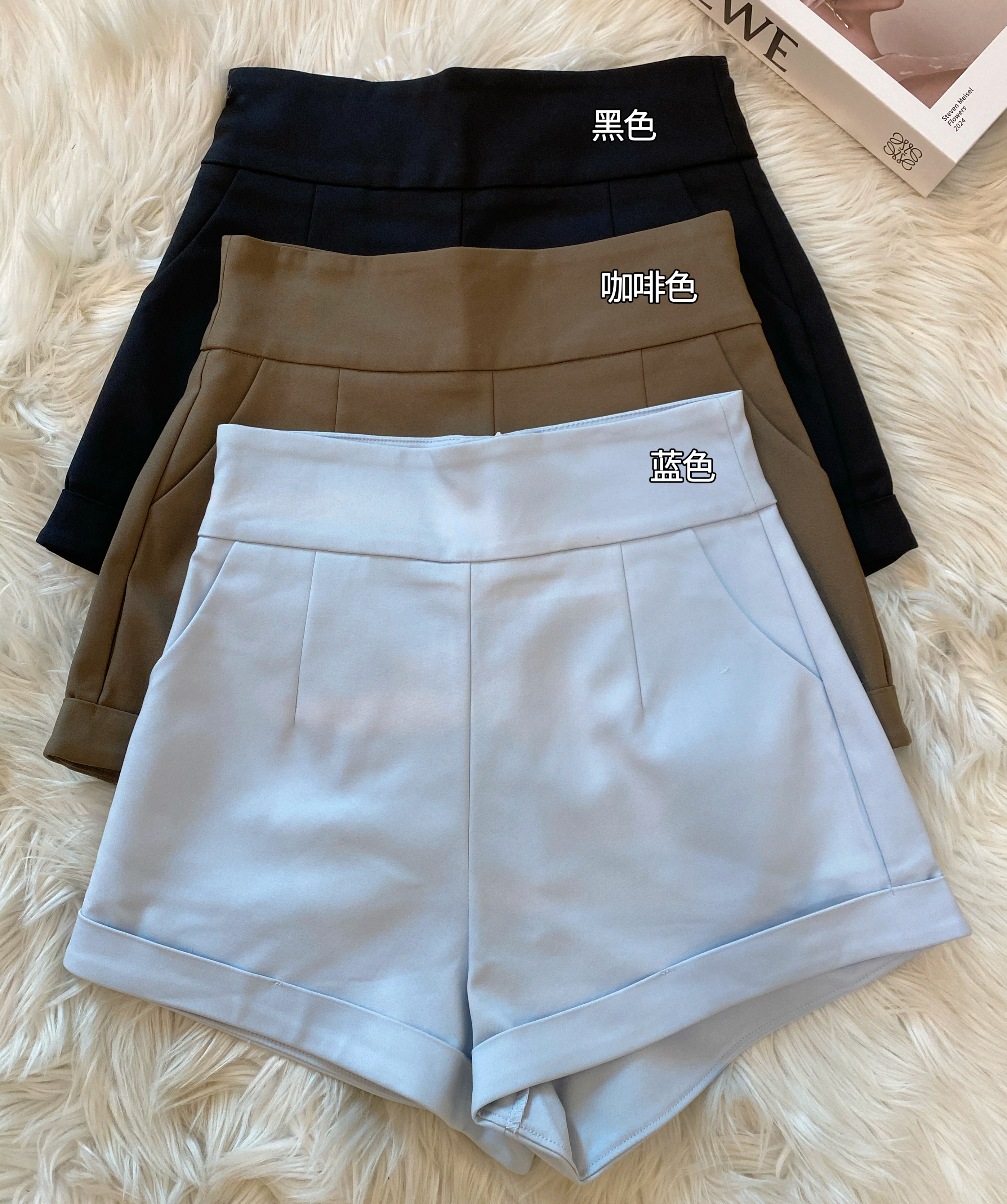 韩风日常百搭显瘦高腰短裤🤩