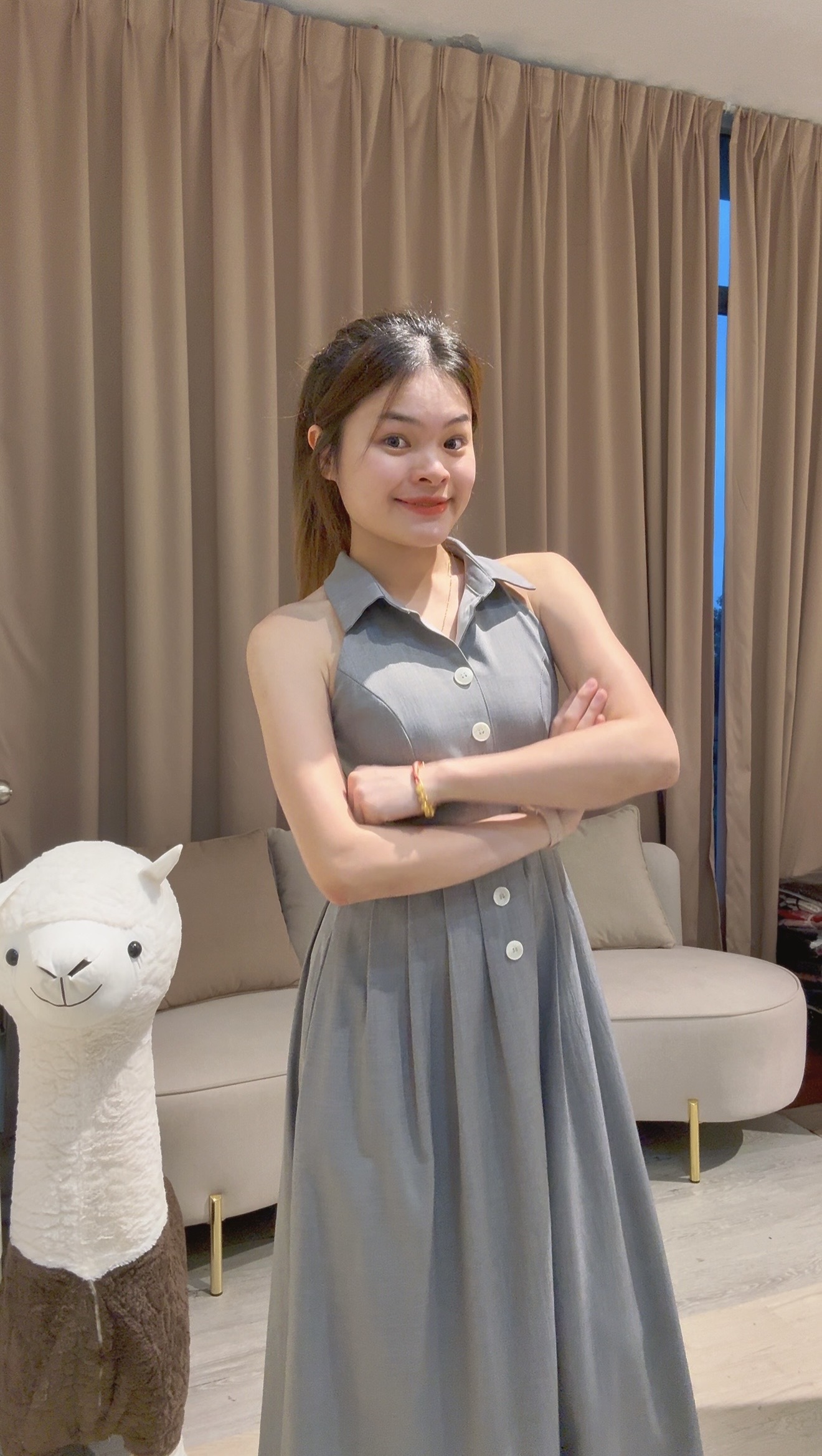 高品质气质高雅连衣长裙❤️ 