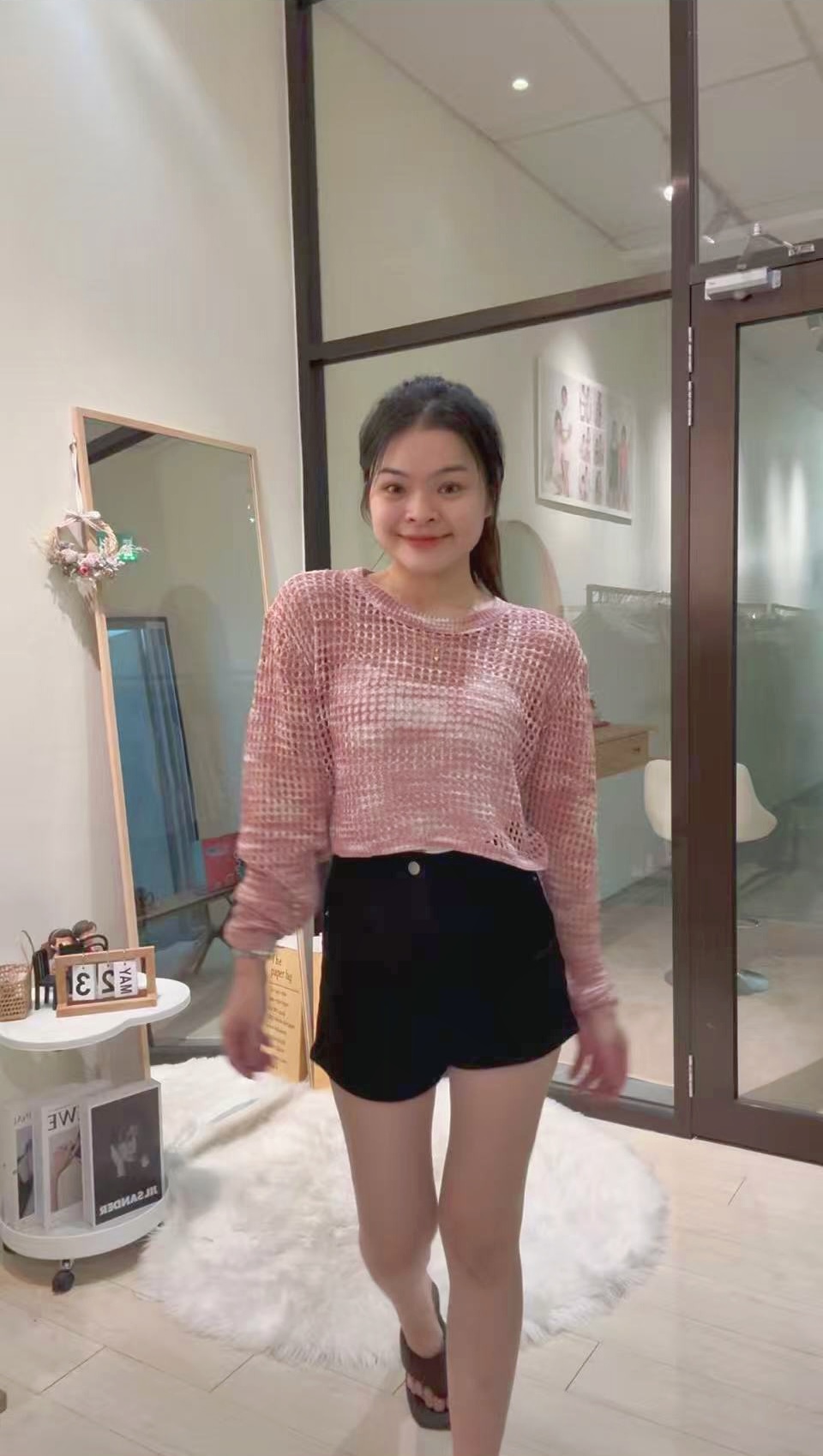 韩版时尚休闲针织镂空两件套🌸 