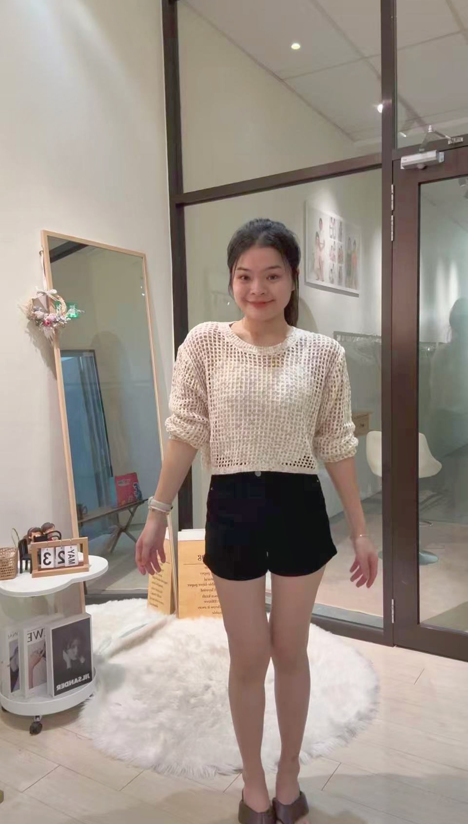 韩版时尚休闲针织镂空两件套🌸 
