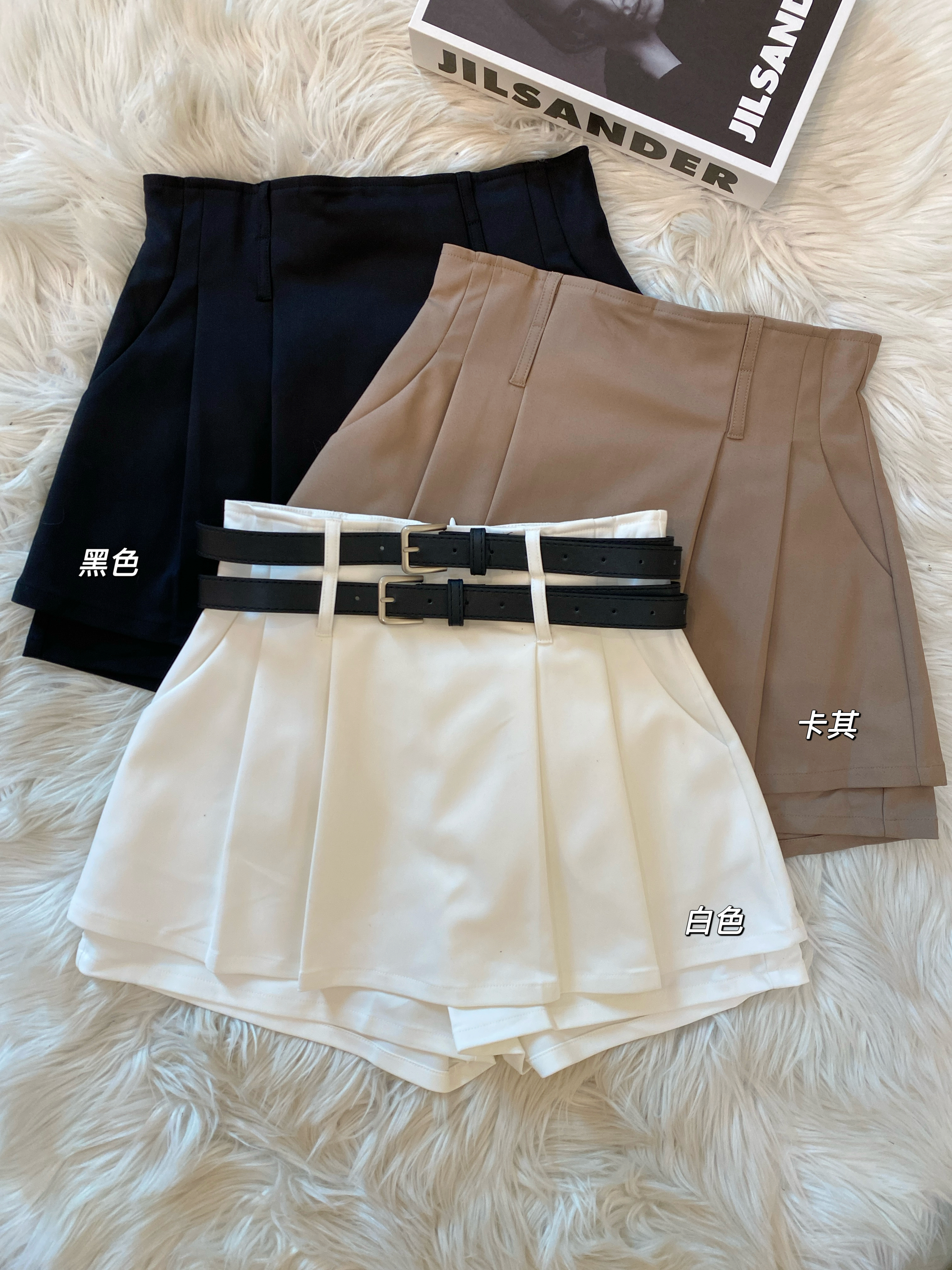 高品质锦棉百褶设计高腰裤裙❤️ 