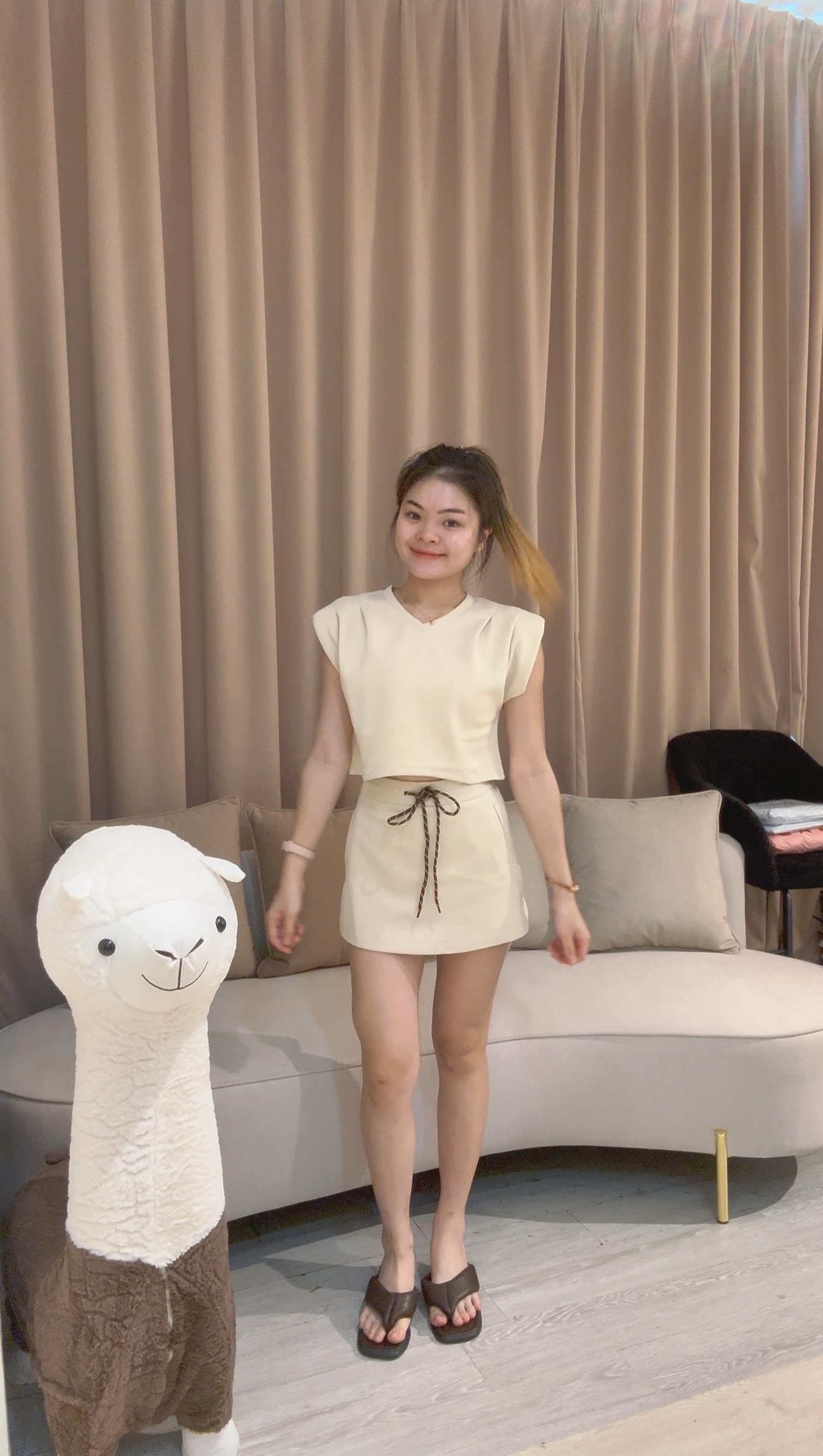 韩系休闲运动风卫衣套装💓 