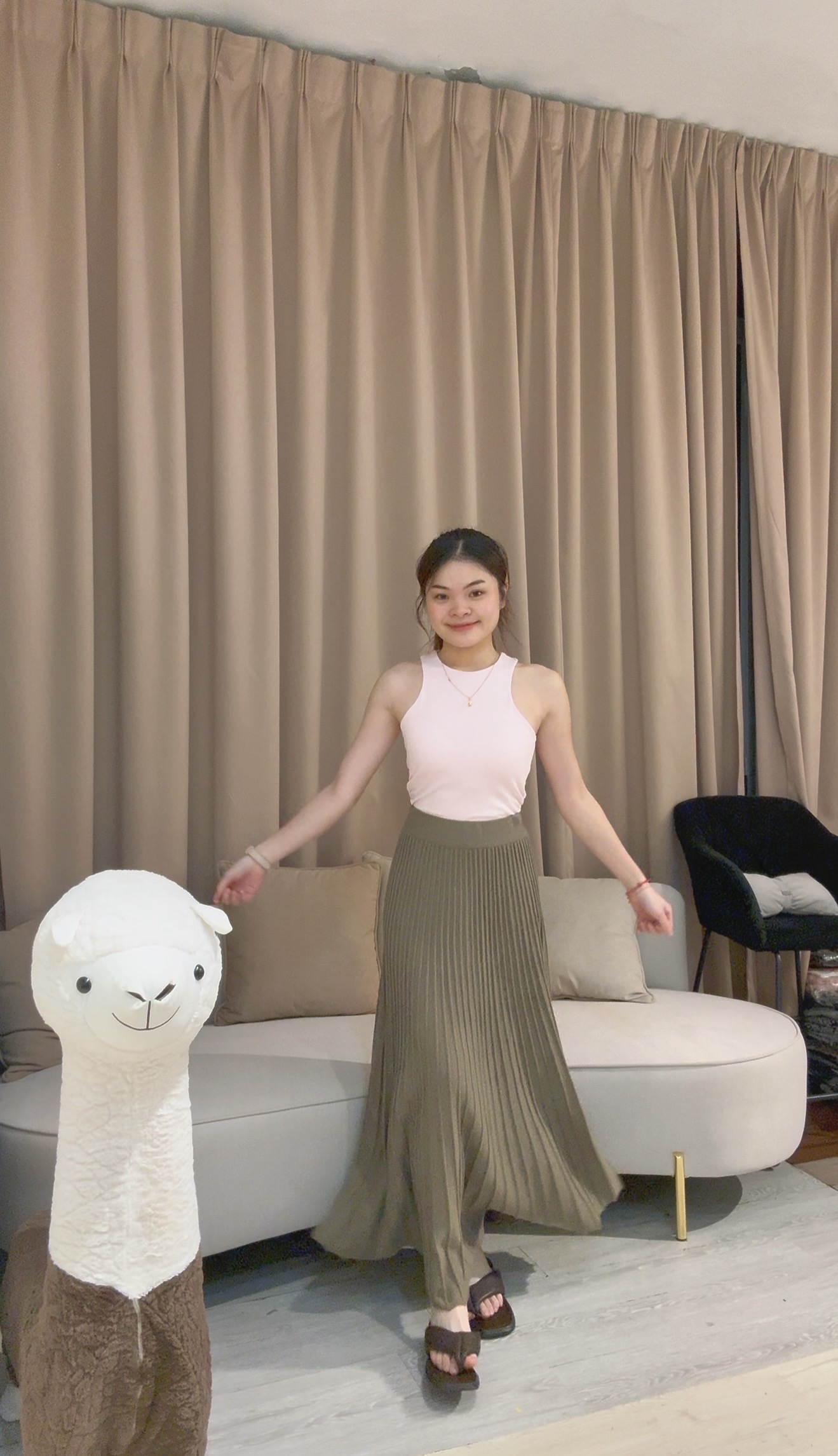 欧美风老钱风气质针织长裙💗