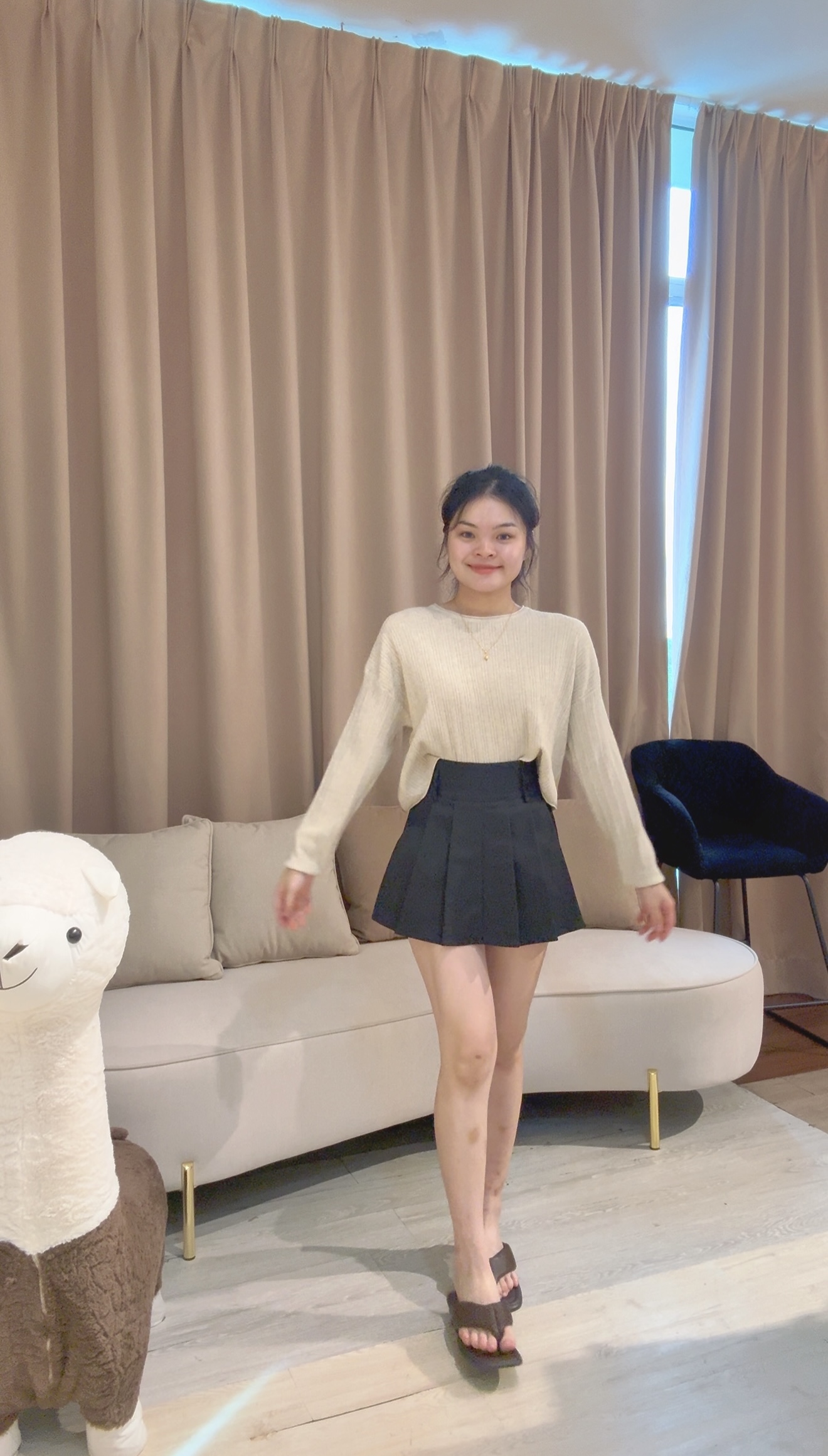 韩系慵懒气质百搭针织上衣😍  