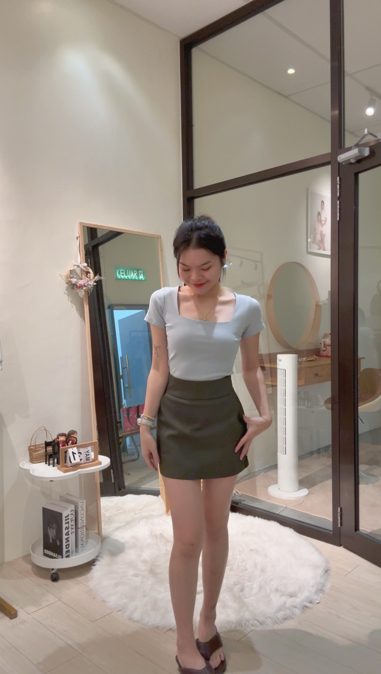 高品质锦棉显瘦高腰裤裙🌸 