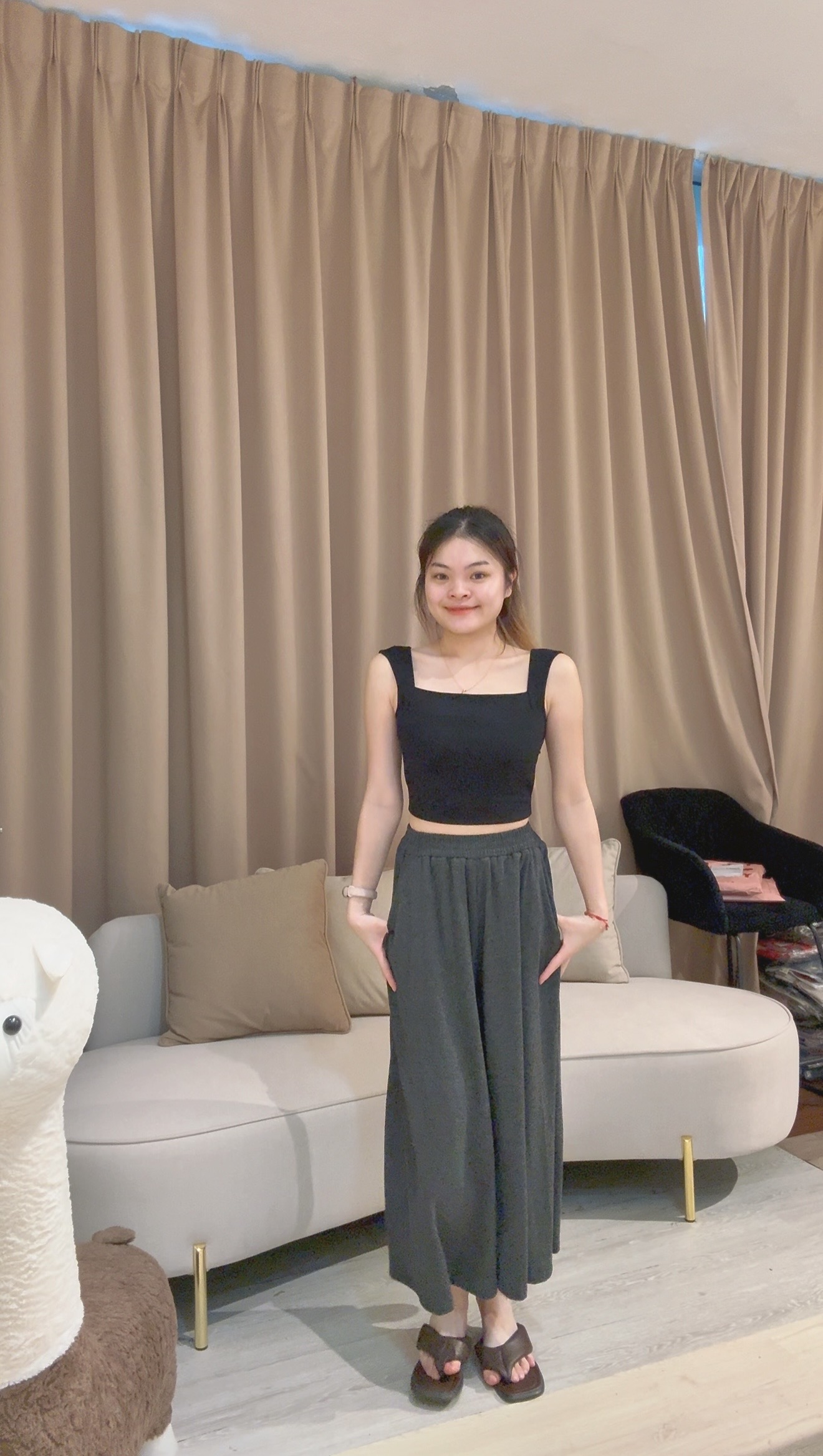 韩版时尚直筒7分裤🤩 