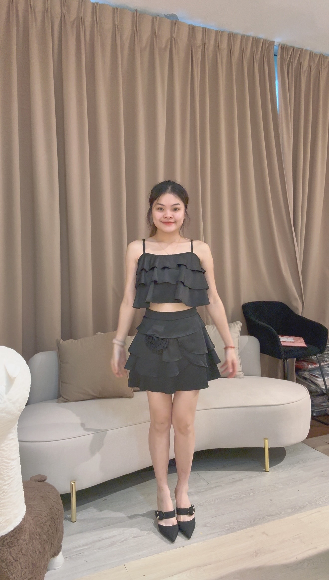 高级精致立体花朵气质套装❤️ 