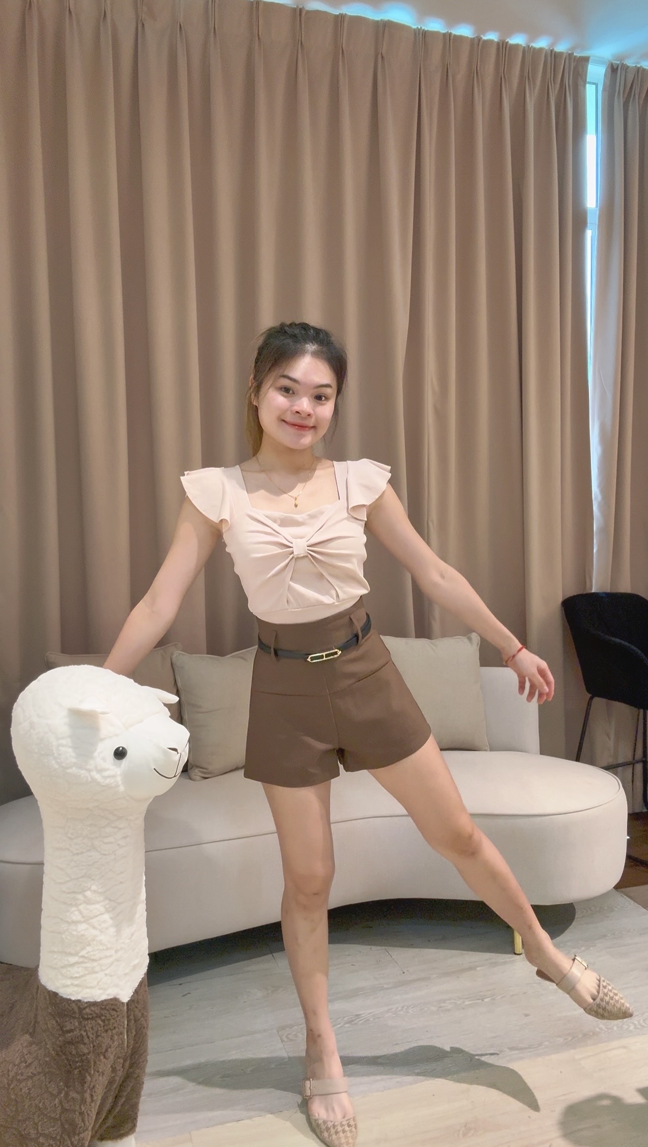 韩系蝴蝶结设计纯棉上衣🥰 