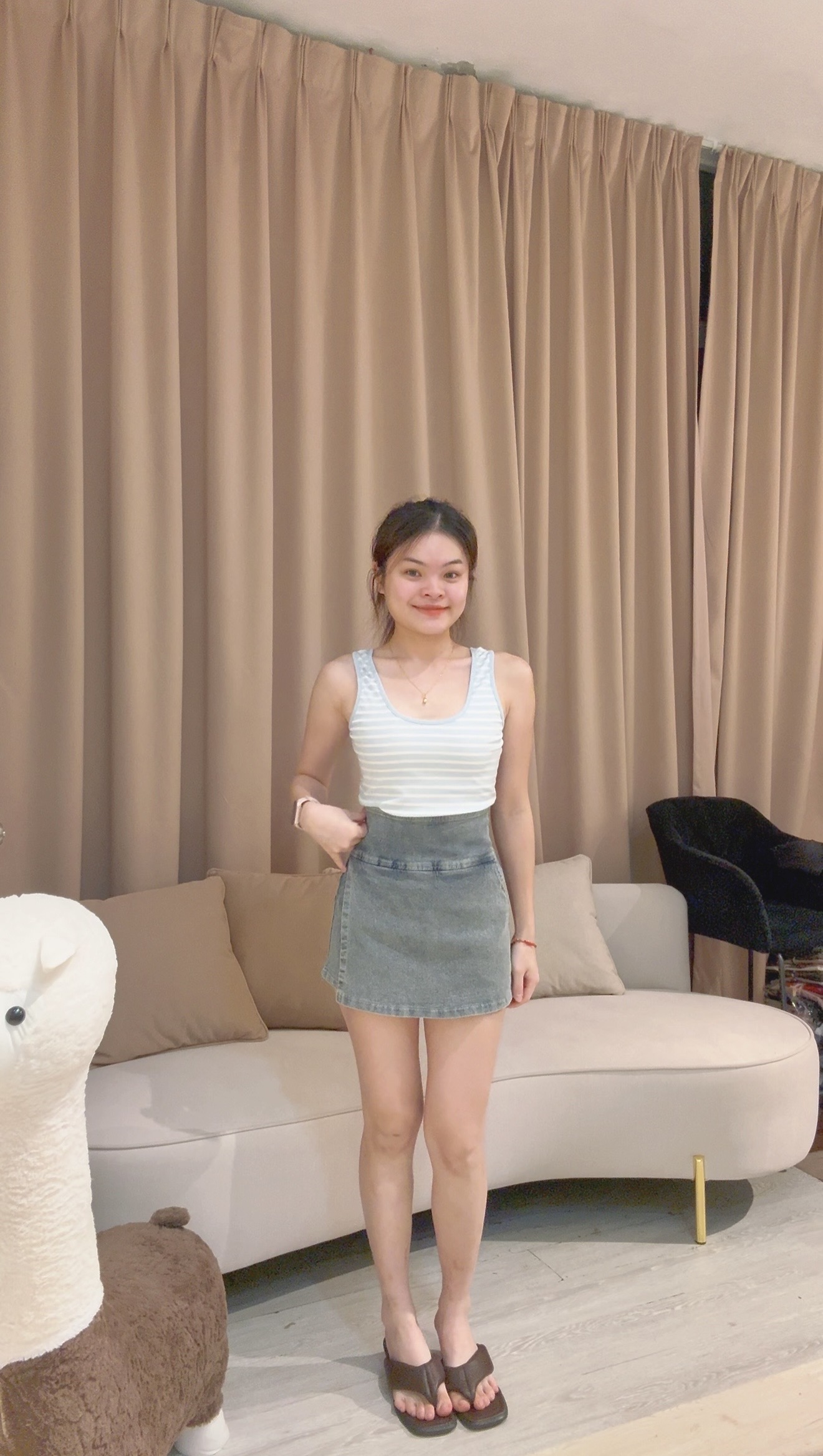 韩系简约U领百搭背心🌸 