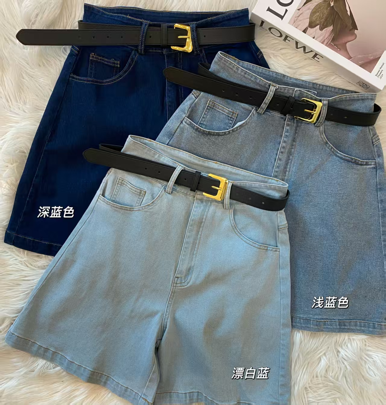 韩系显瘦设计百搭牛仔4分裤❤️ 