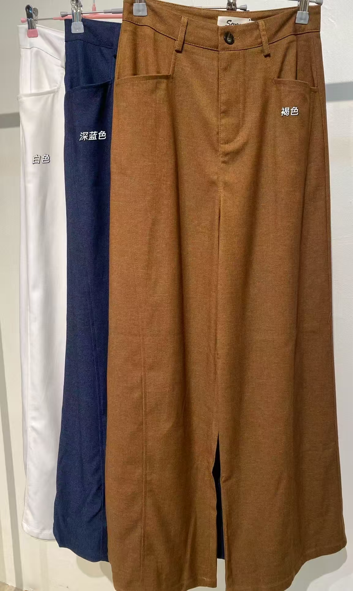 韩系高腰显瘦设计百搭长裤❤️ 