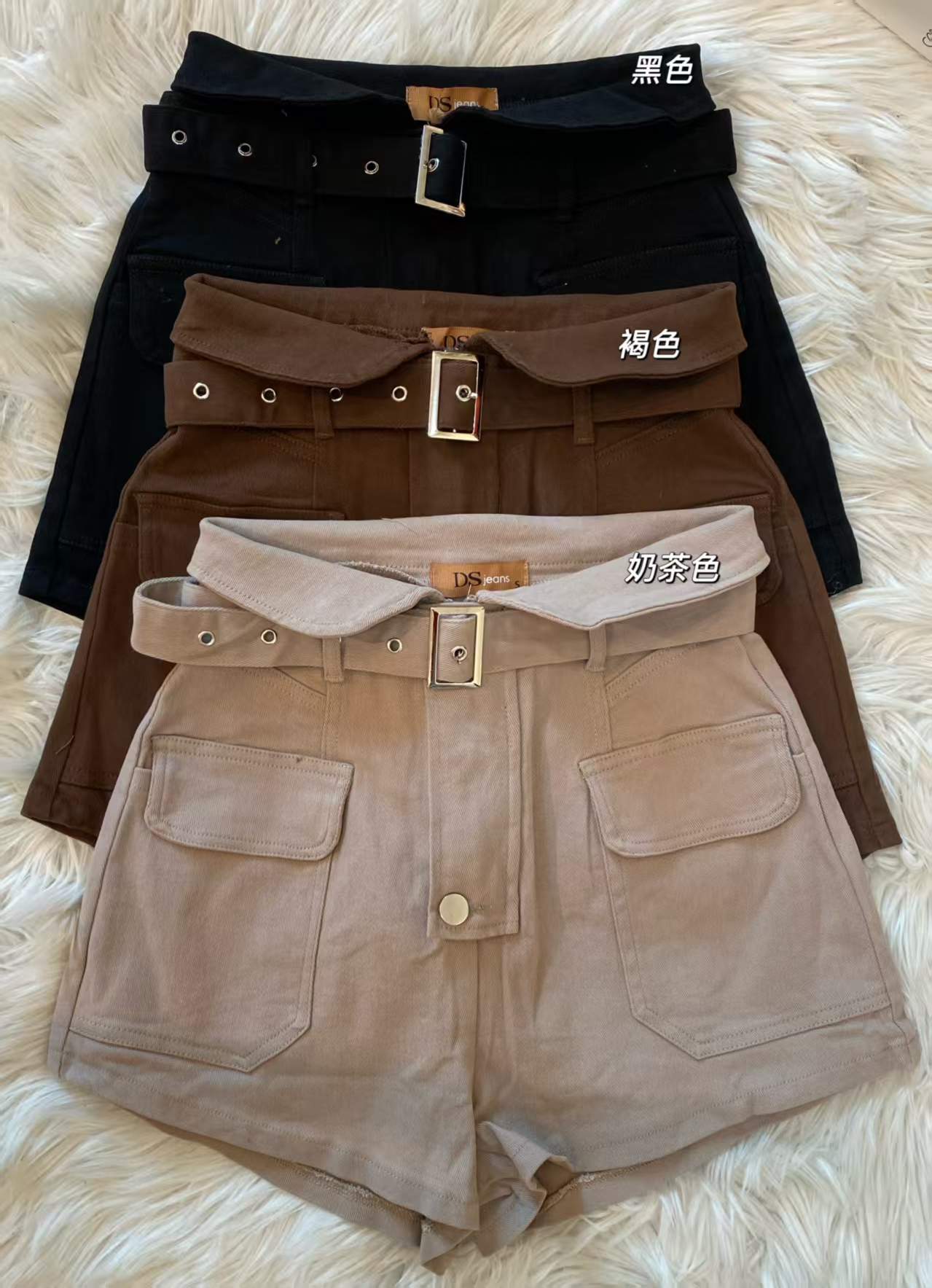 韩系时尚简约软牛仔百搭短裤❤️ 