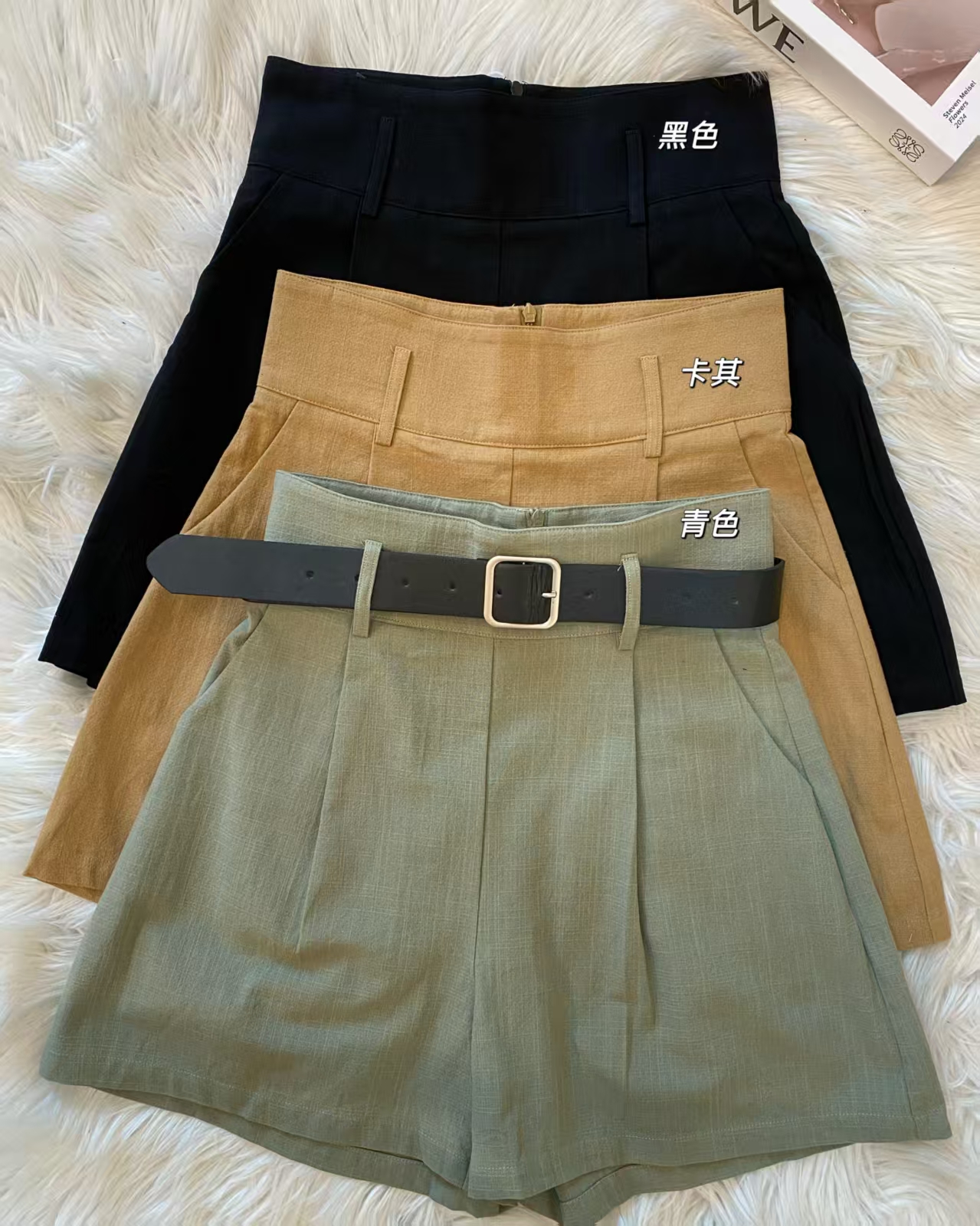 韩系棉麻老钱风4分裤❤️ 