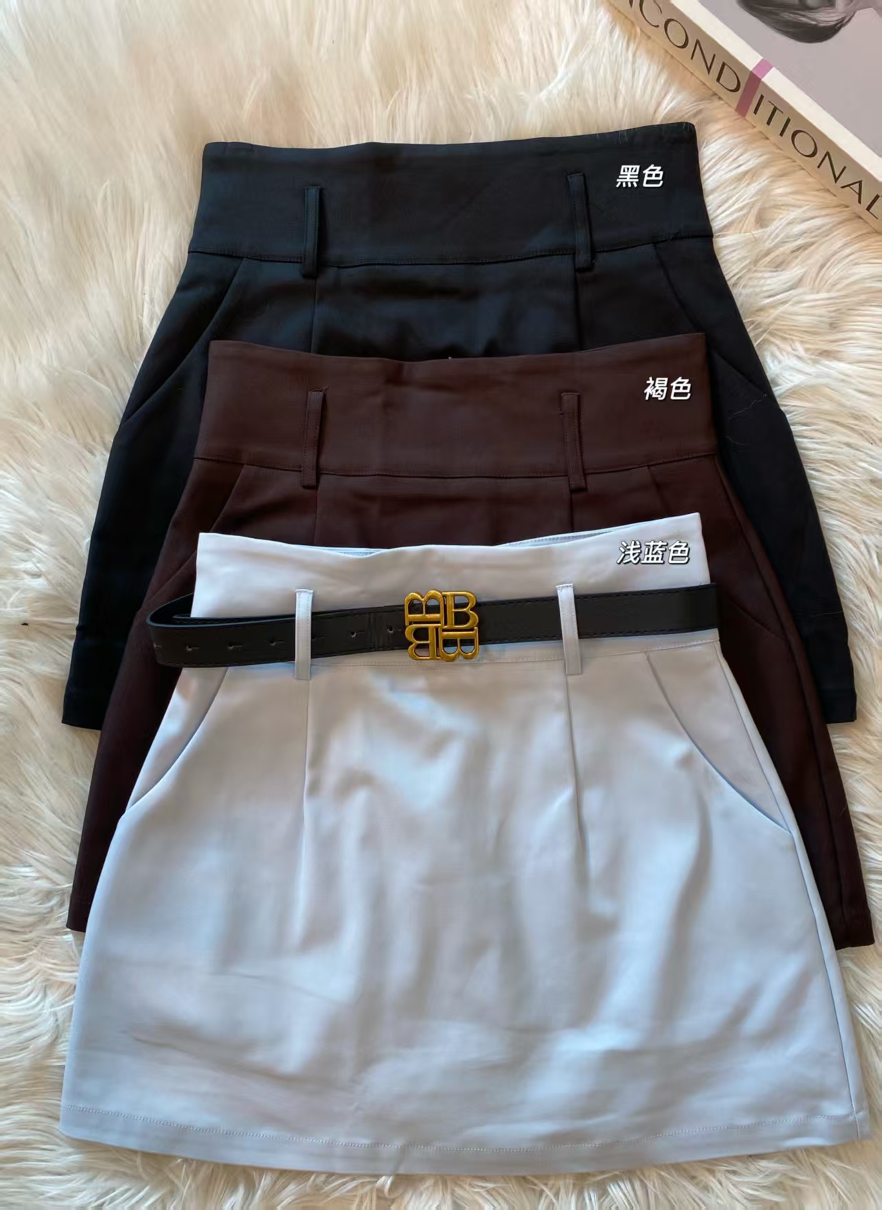 高品质爆款简约显瘦高腰裤裙😍 