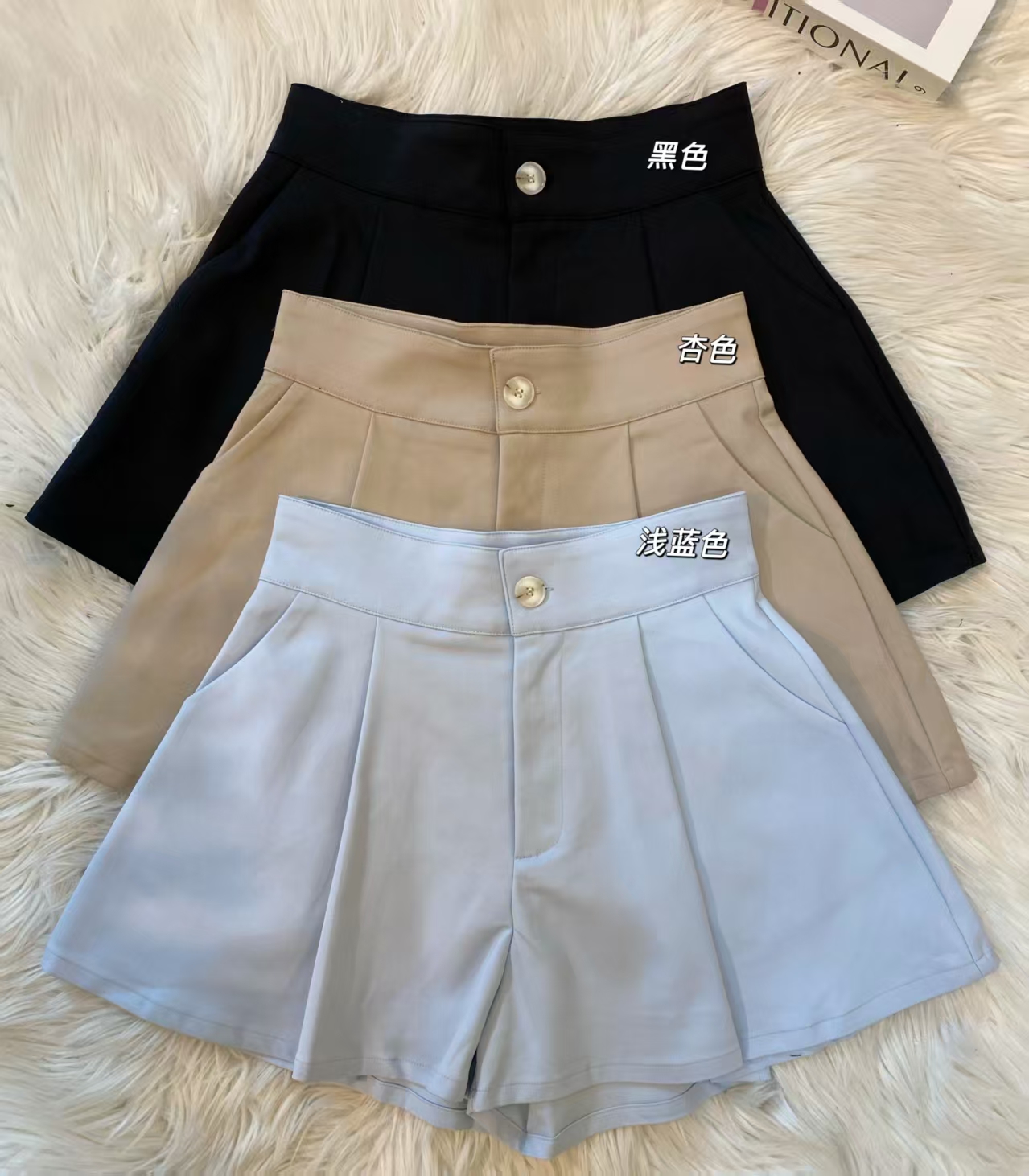 高品质时尚百搭显瘦高腰短裤😍  