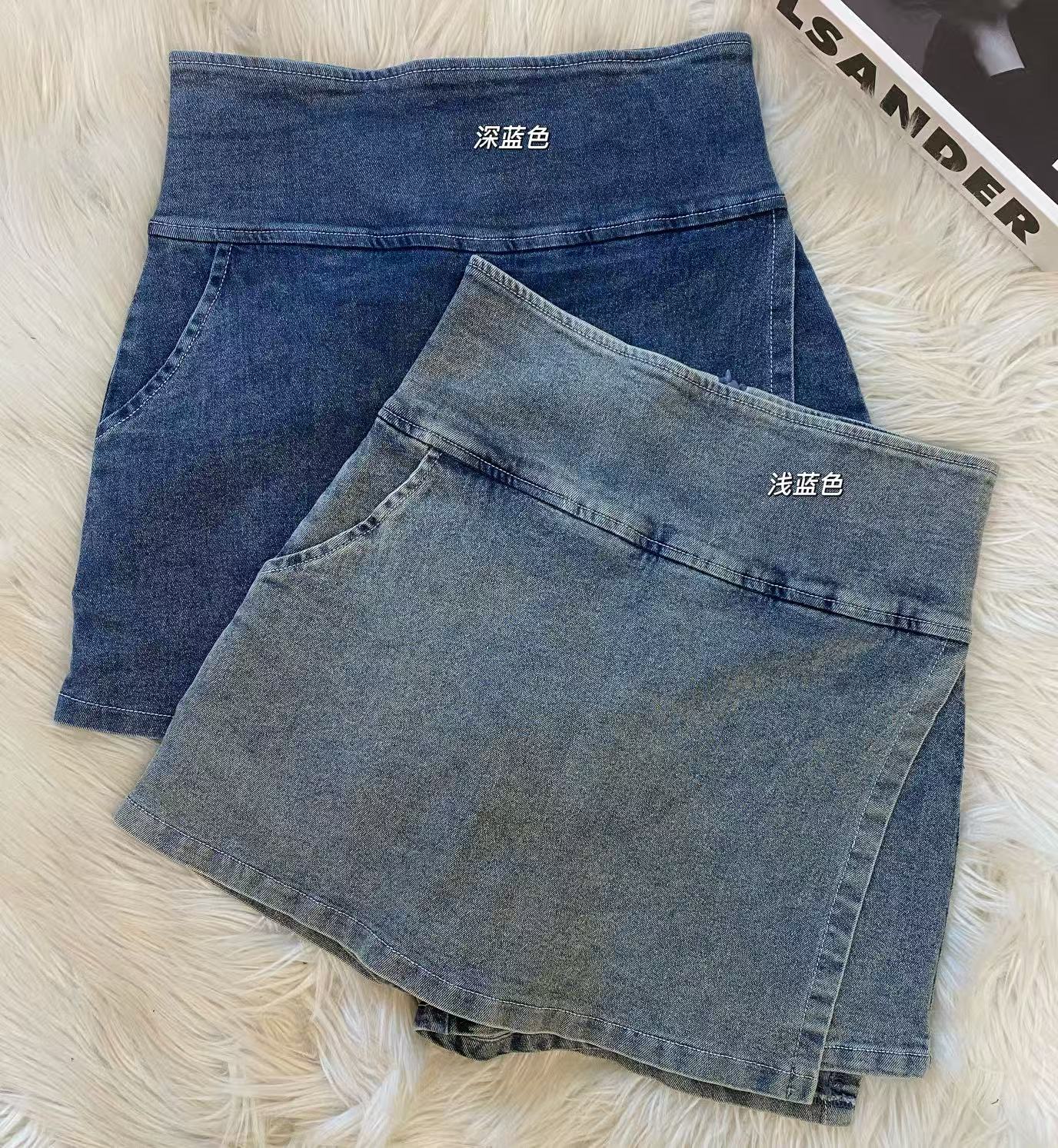 高品质牛仔显瘦高腰裤裙❤️ 