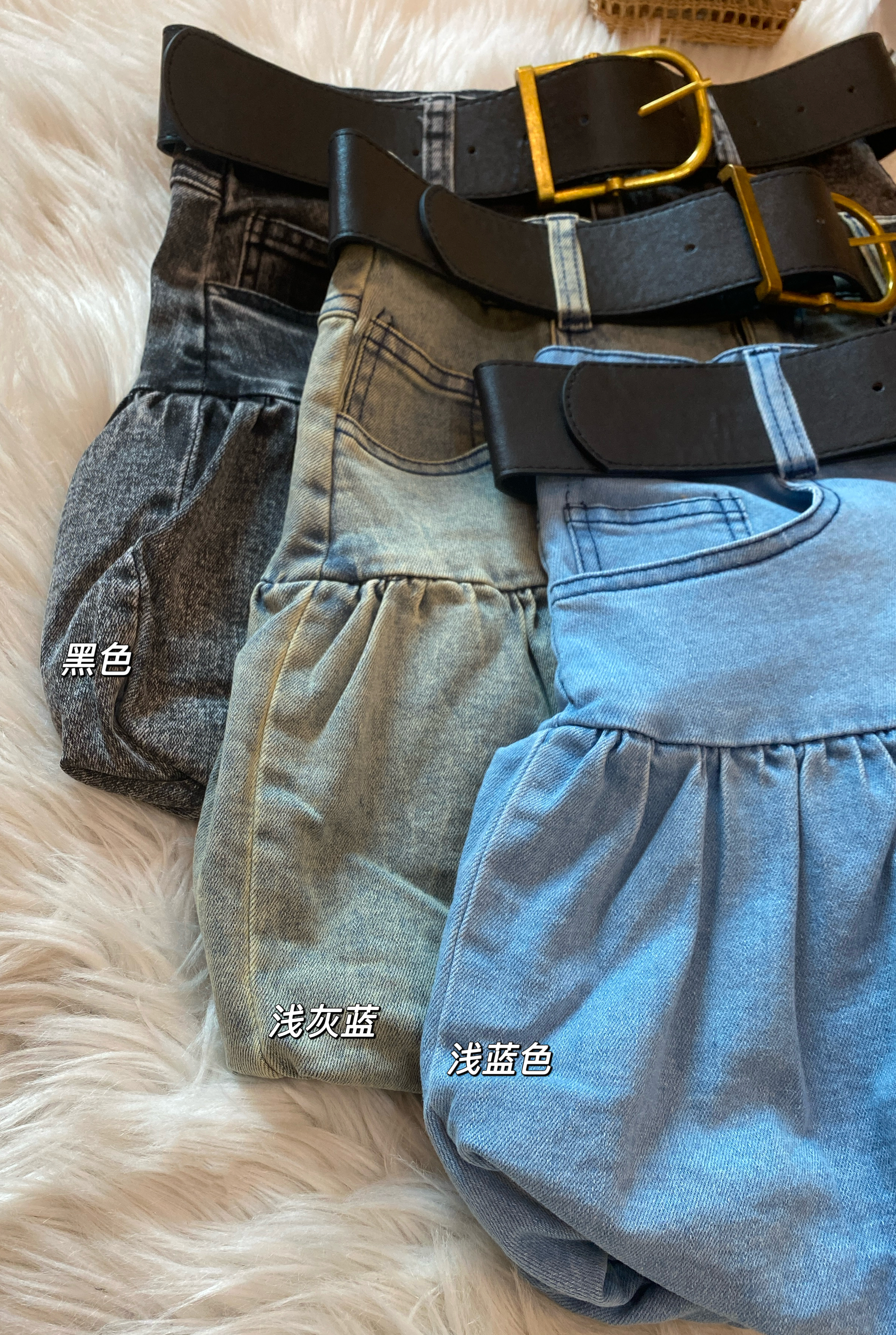 高品质韩系软牛仔花苞裙🥰 