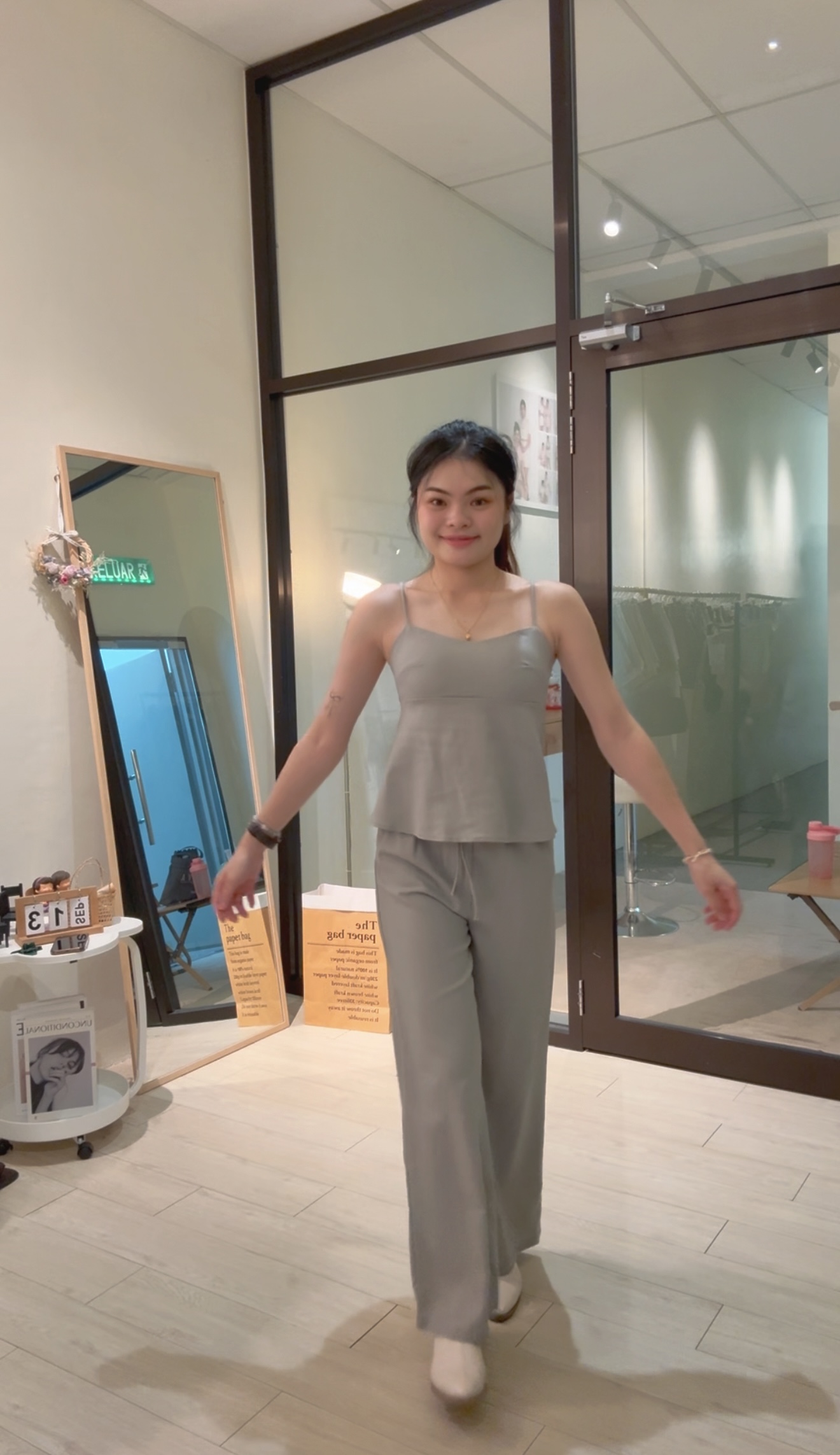 韩系简约棉麻气质套装❤️