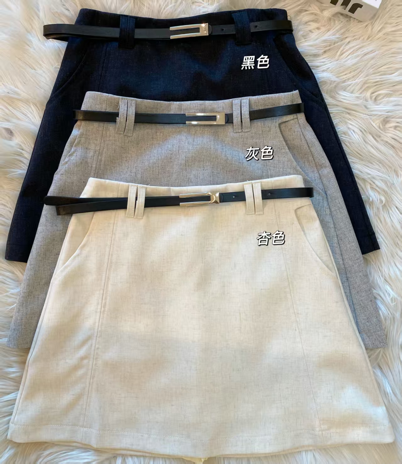 韩系显瘦百搭棉麻裤裙❤️ 