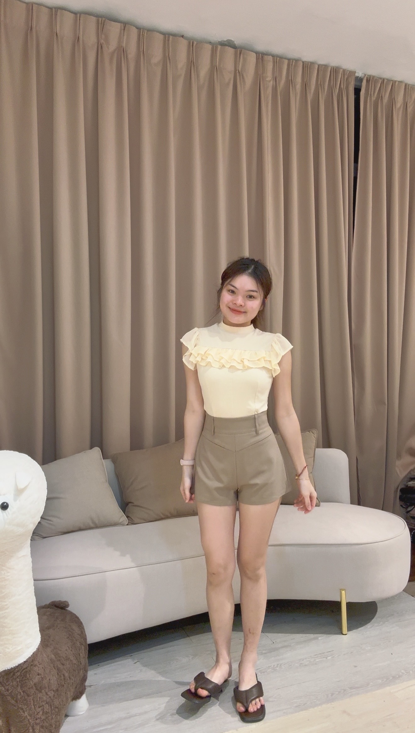 韩系拼接雪纺百搭上衣🥰  