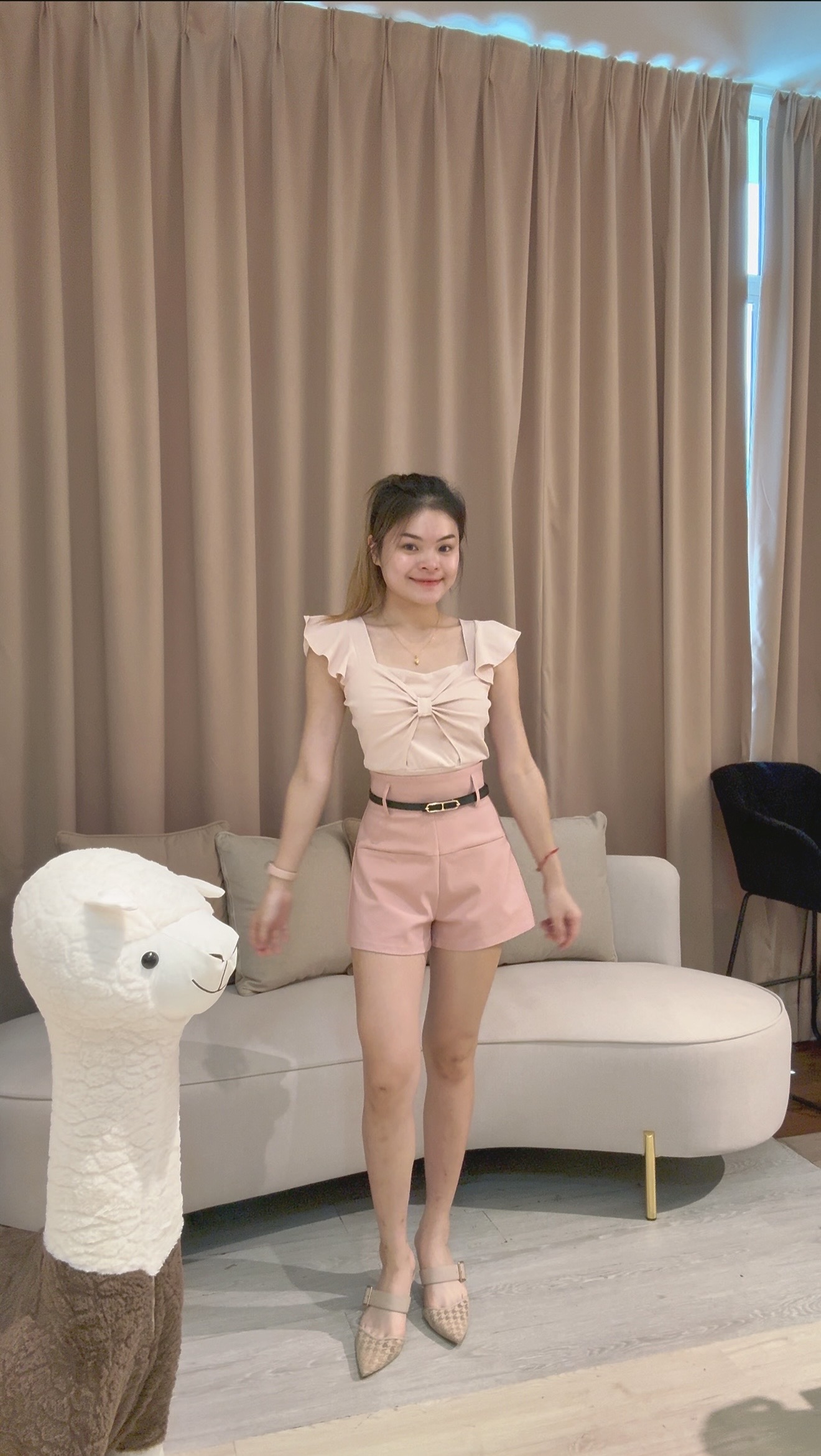 韩系蝴蝶结设计纯棉上衣🥰 