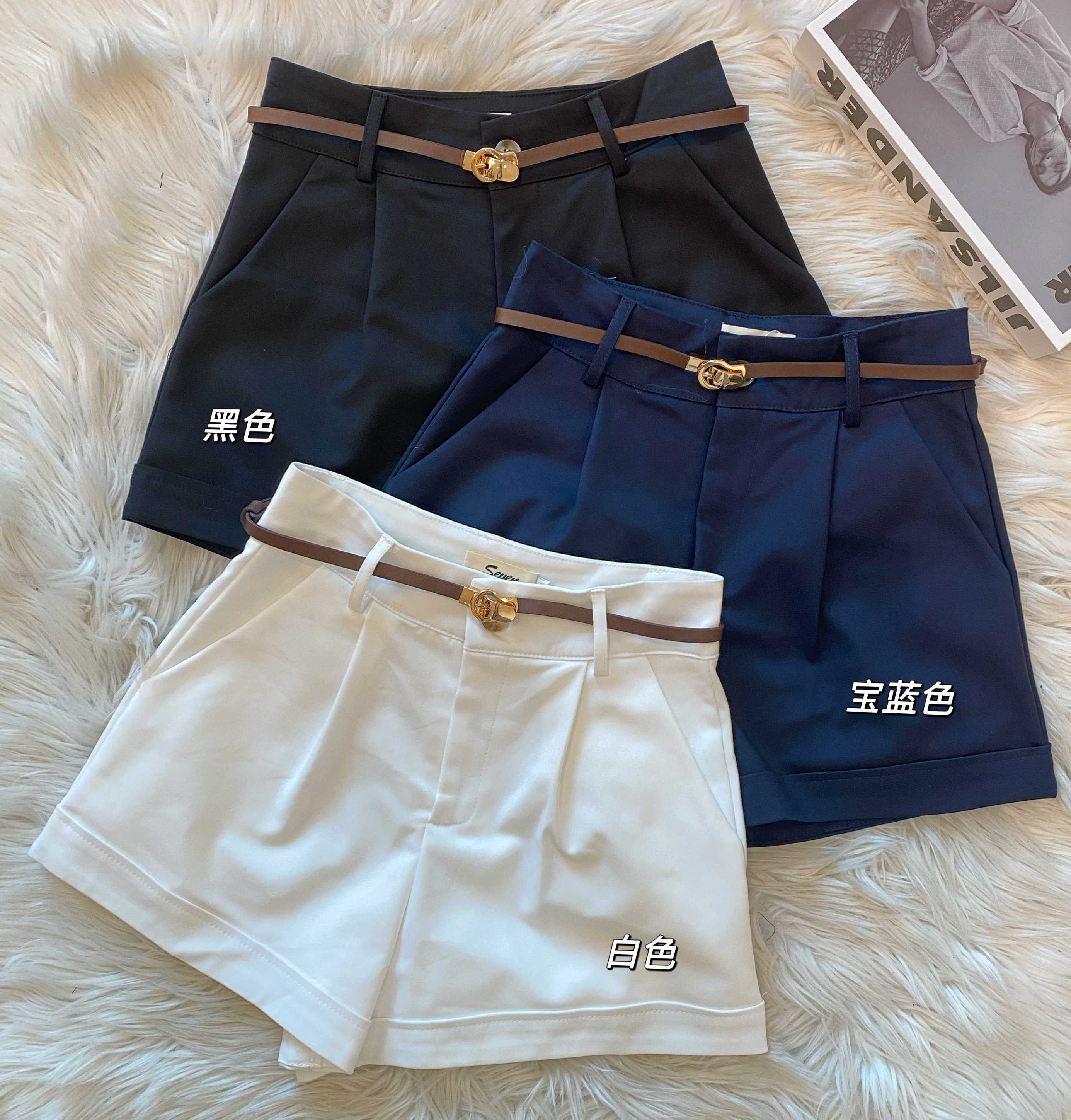 高腰显瘦锦棉百搭短裤❤️ 