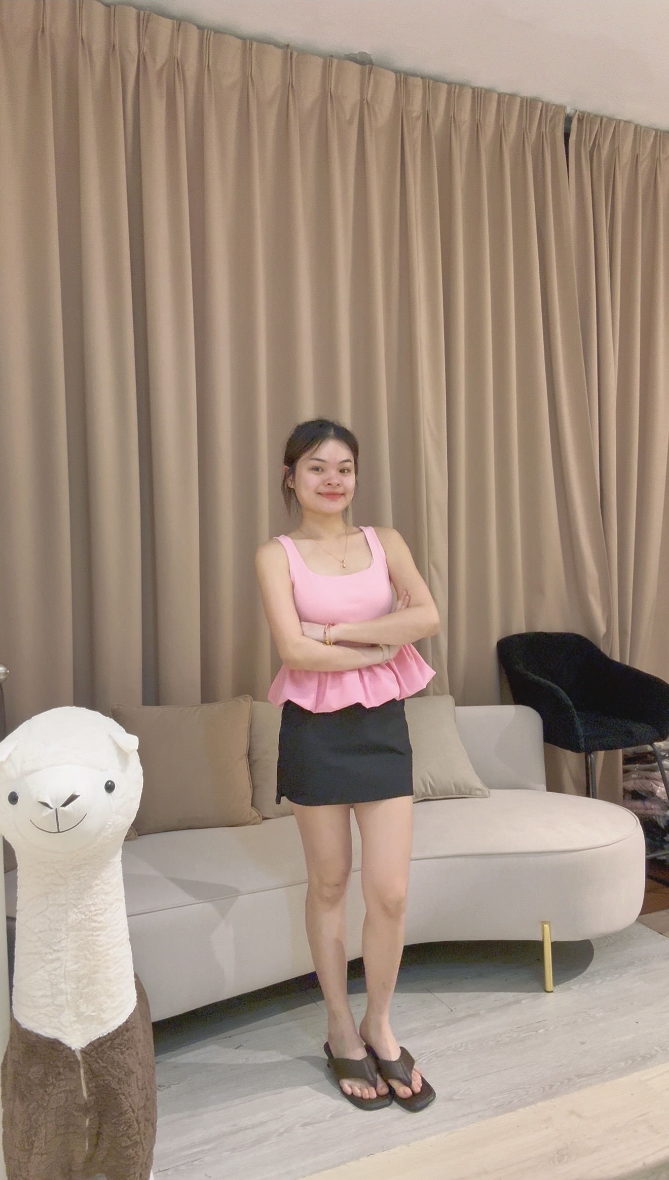 甜美方领花苞设计百搭上衣🌸  