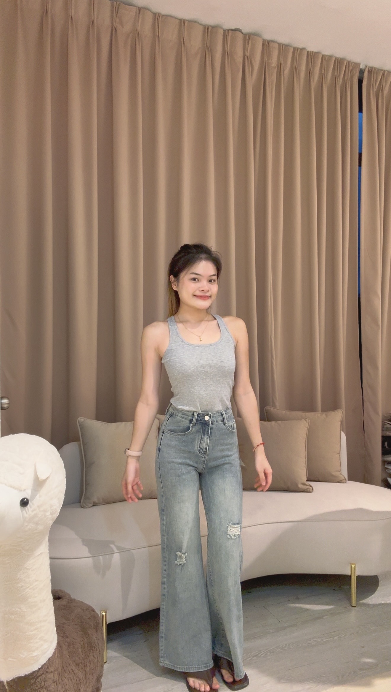 高品质气质牛仔长裤🤩 