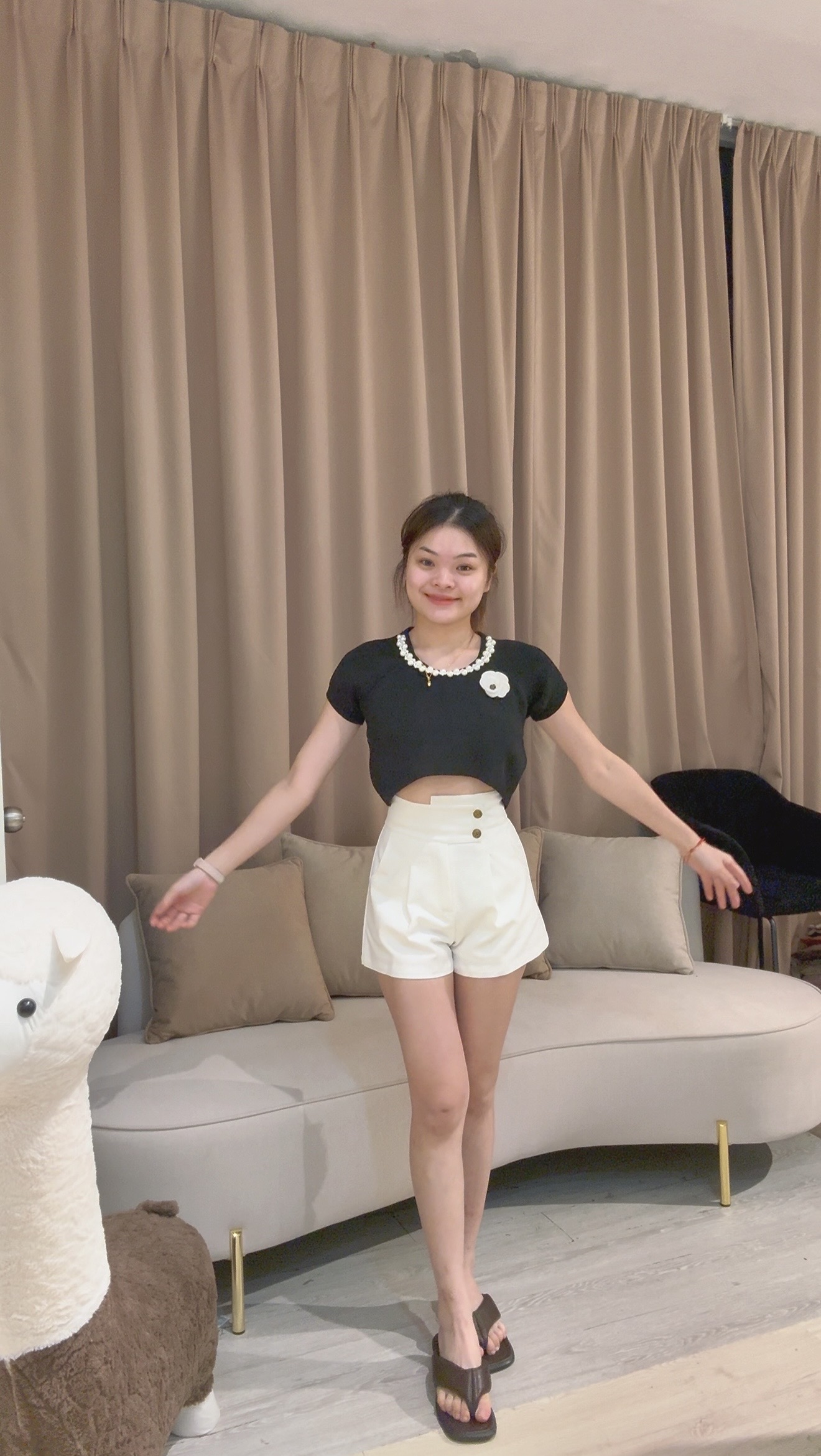 韩版高级小香风针织上衣💗 