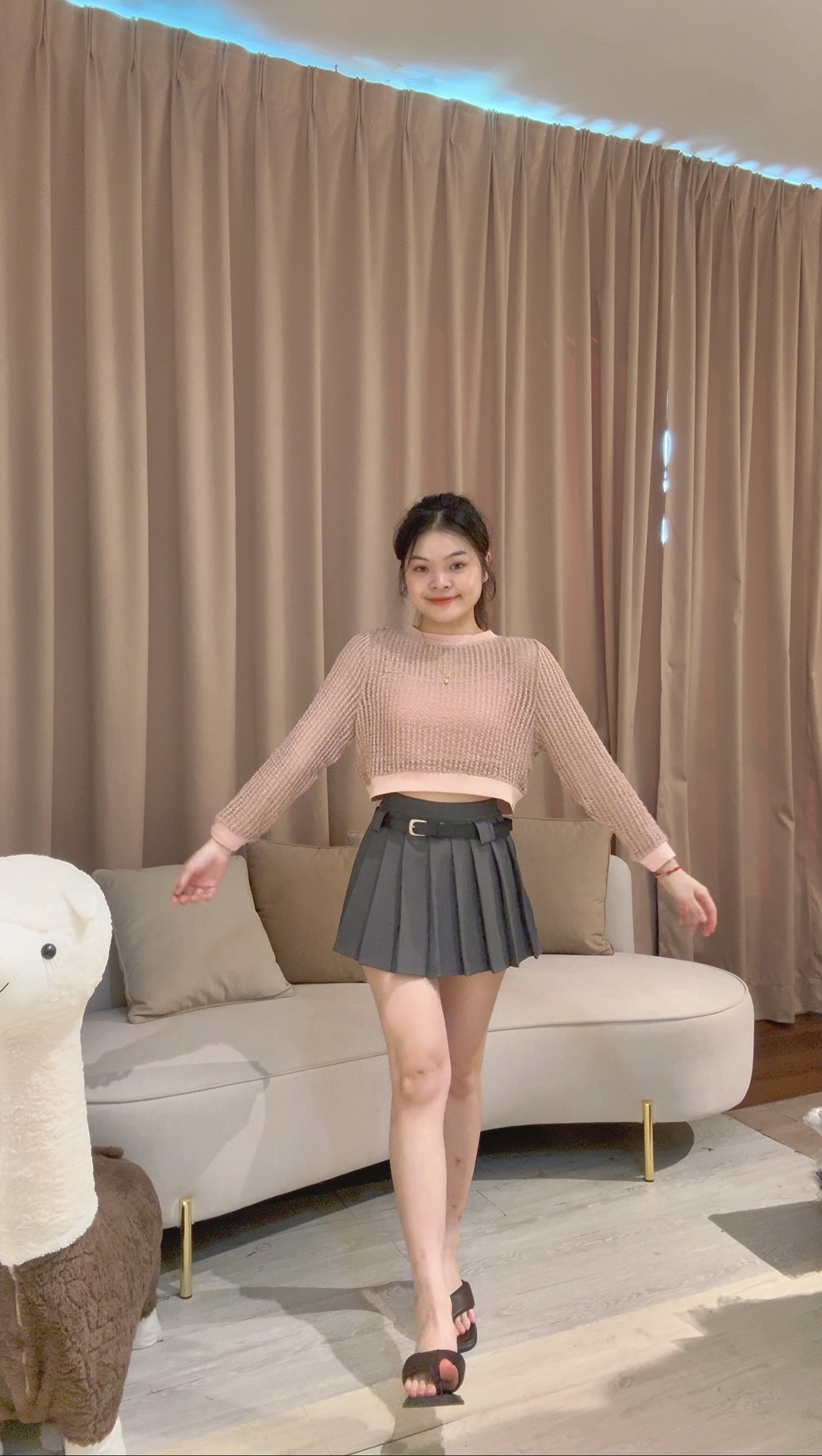 韩系时尚简约百褶减龄裤裙❤️ 