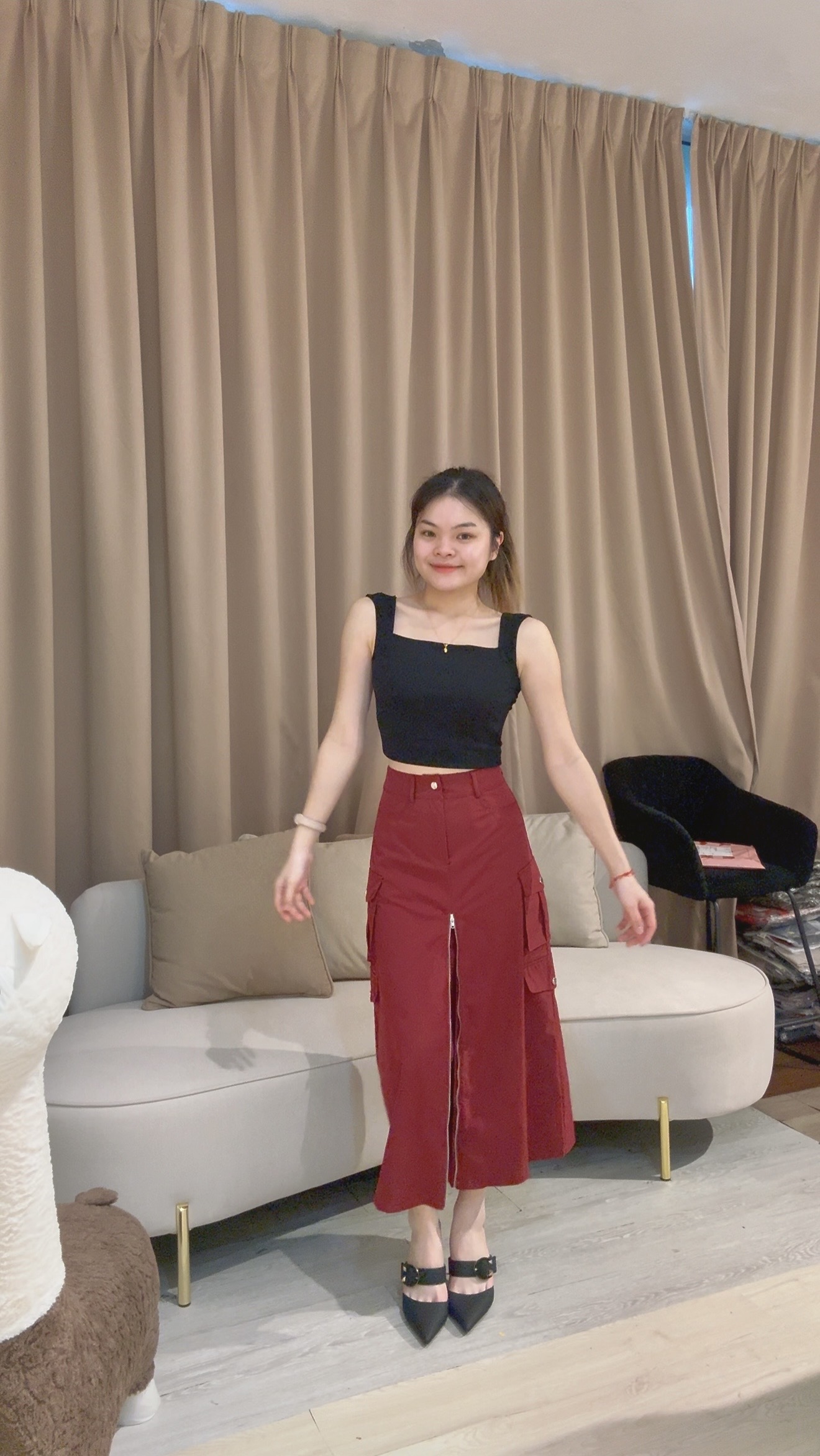 韩版时尚简约直筒长裙❤️ 