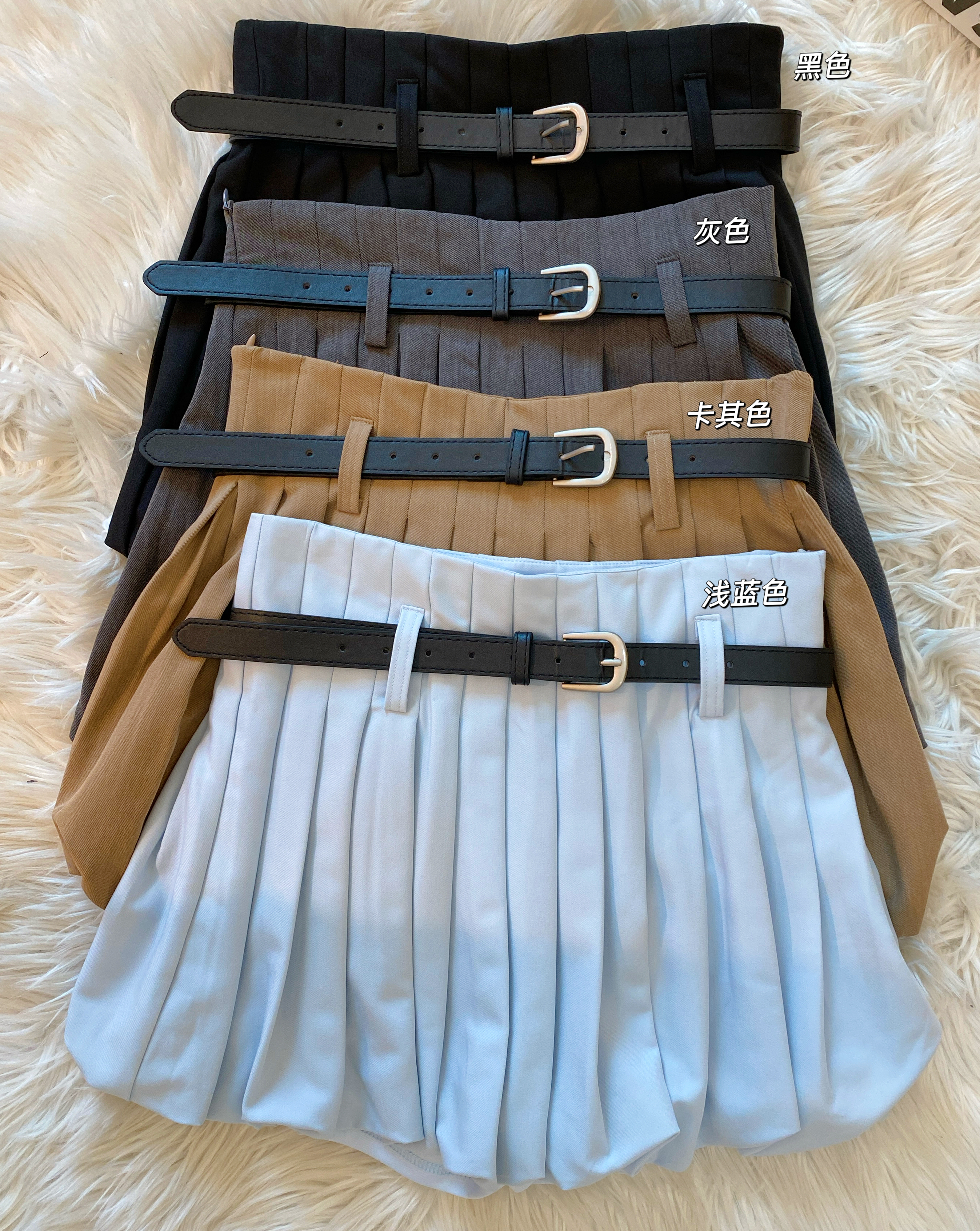 高品质时尚灯笼设计高腰裤裙💗 