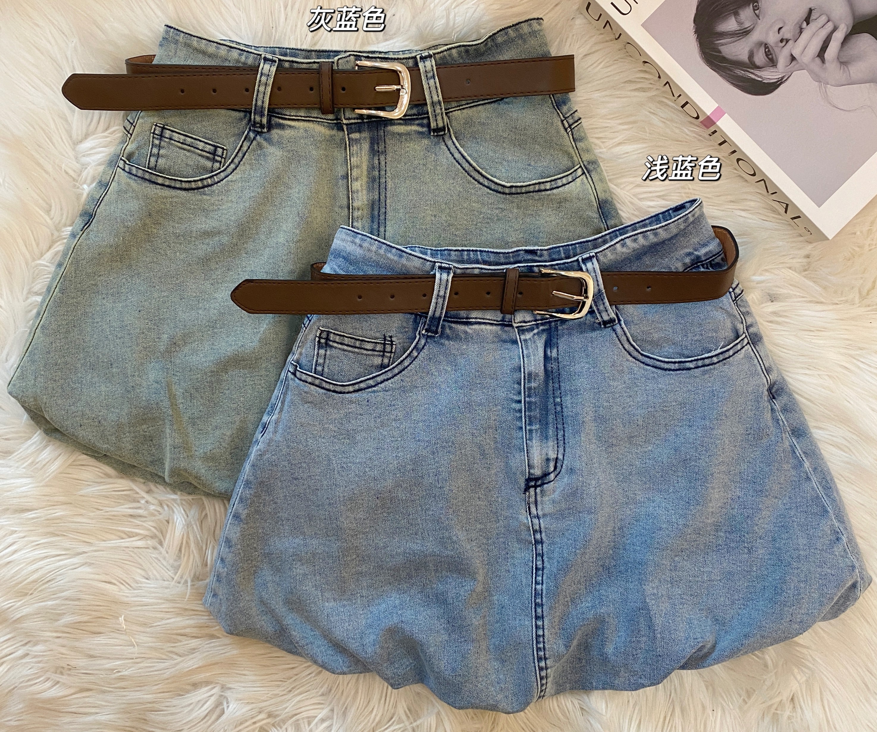 高品质牛仔花苞灯笼裙显瘦裤裙😍 