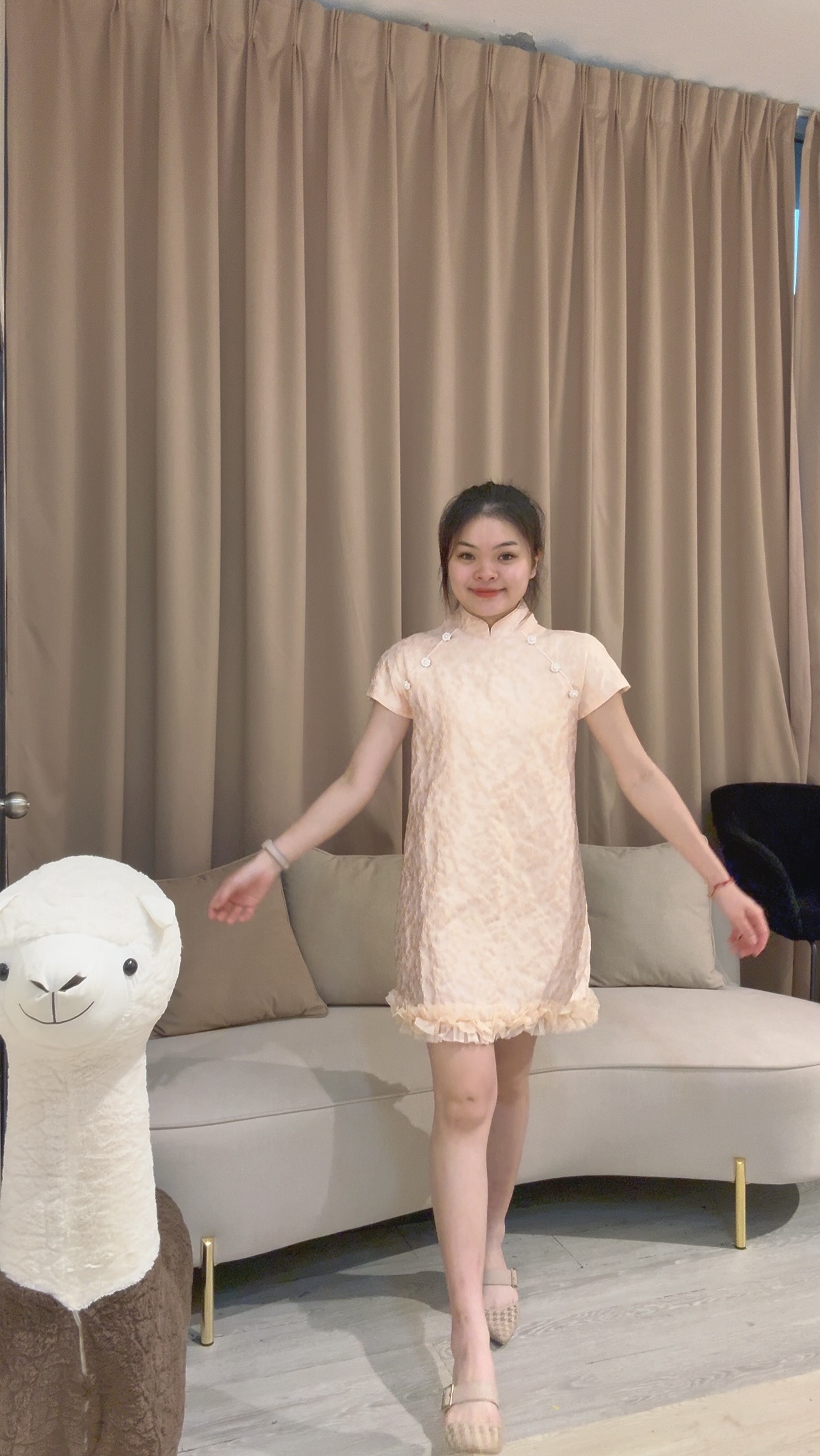 新中式旗袍连身裙❤️ 