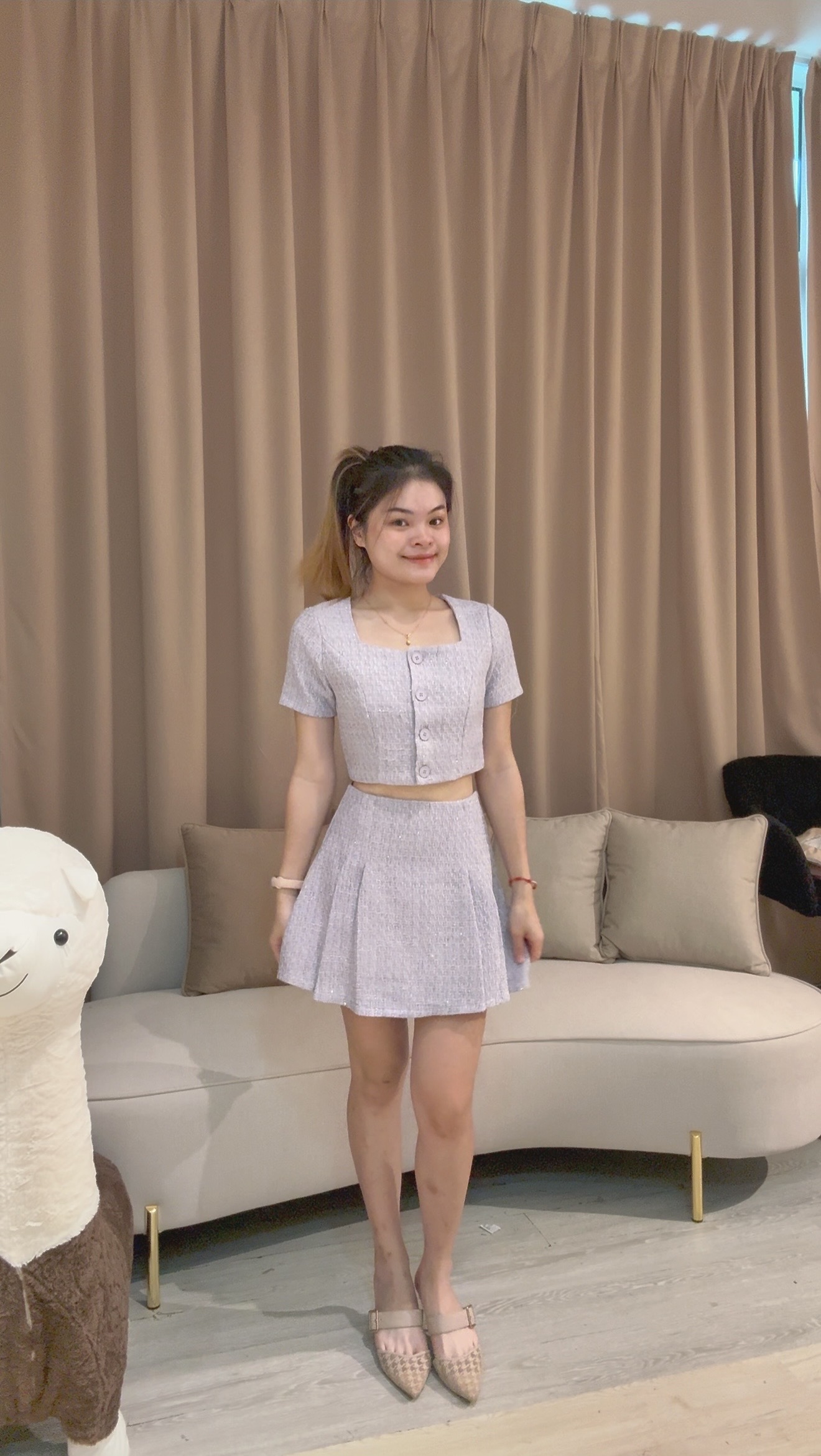 韩系气质小香风时装套装😍 