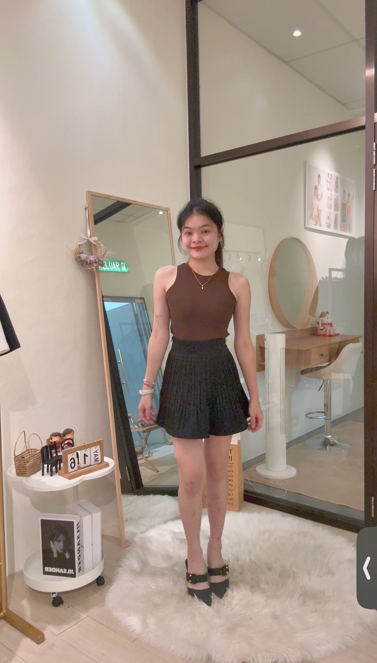 韩系气质显瘦百褶高腰裤裙🌸 