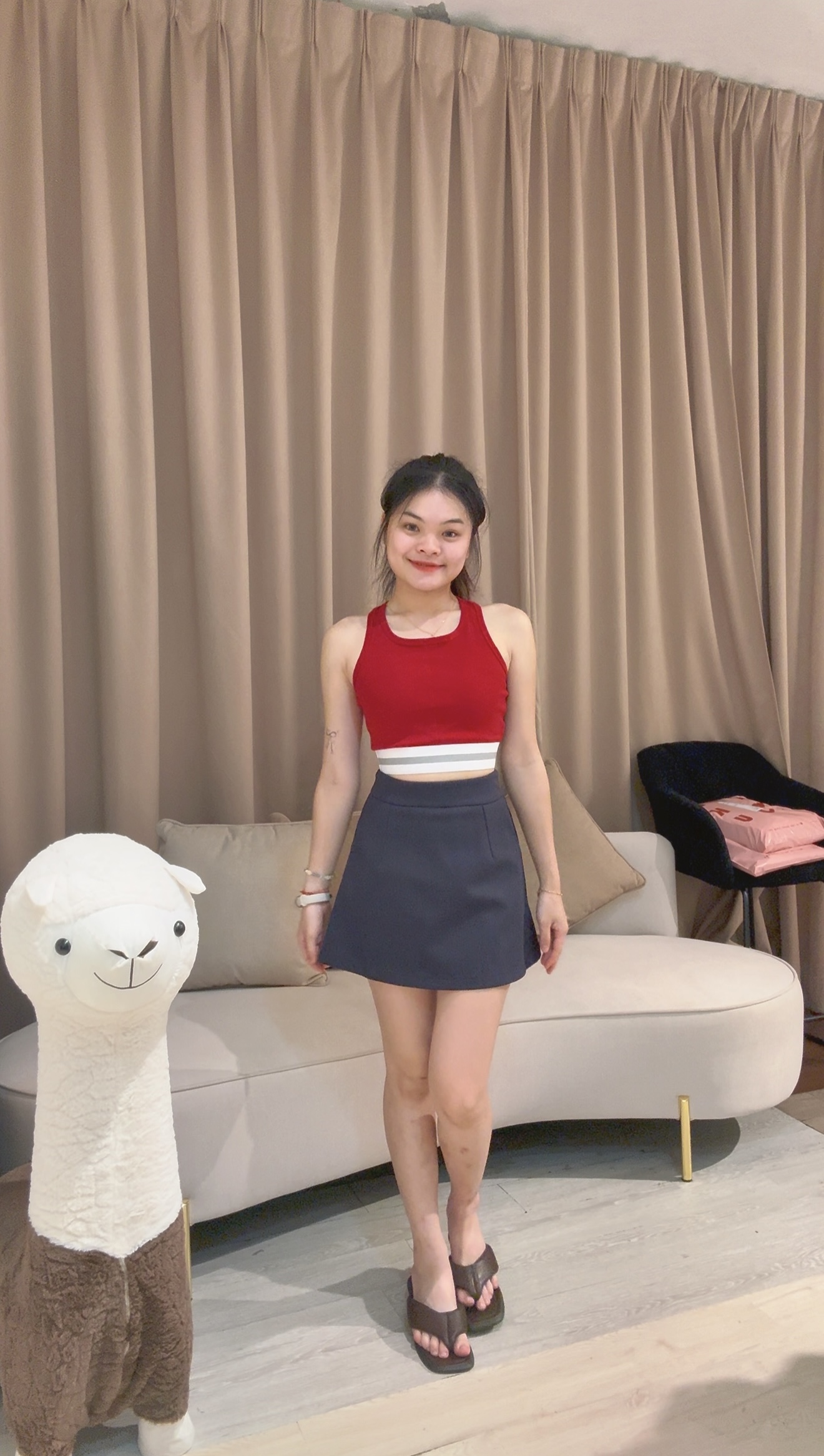 韩系简约舒适罗马百搭裤裙💗 