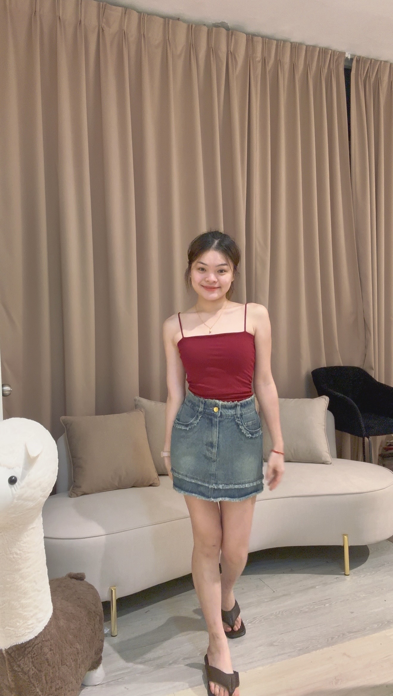 韩版高质量甜酷牛仔裤裙🤩 