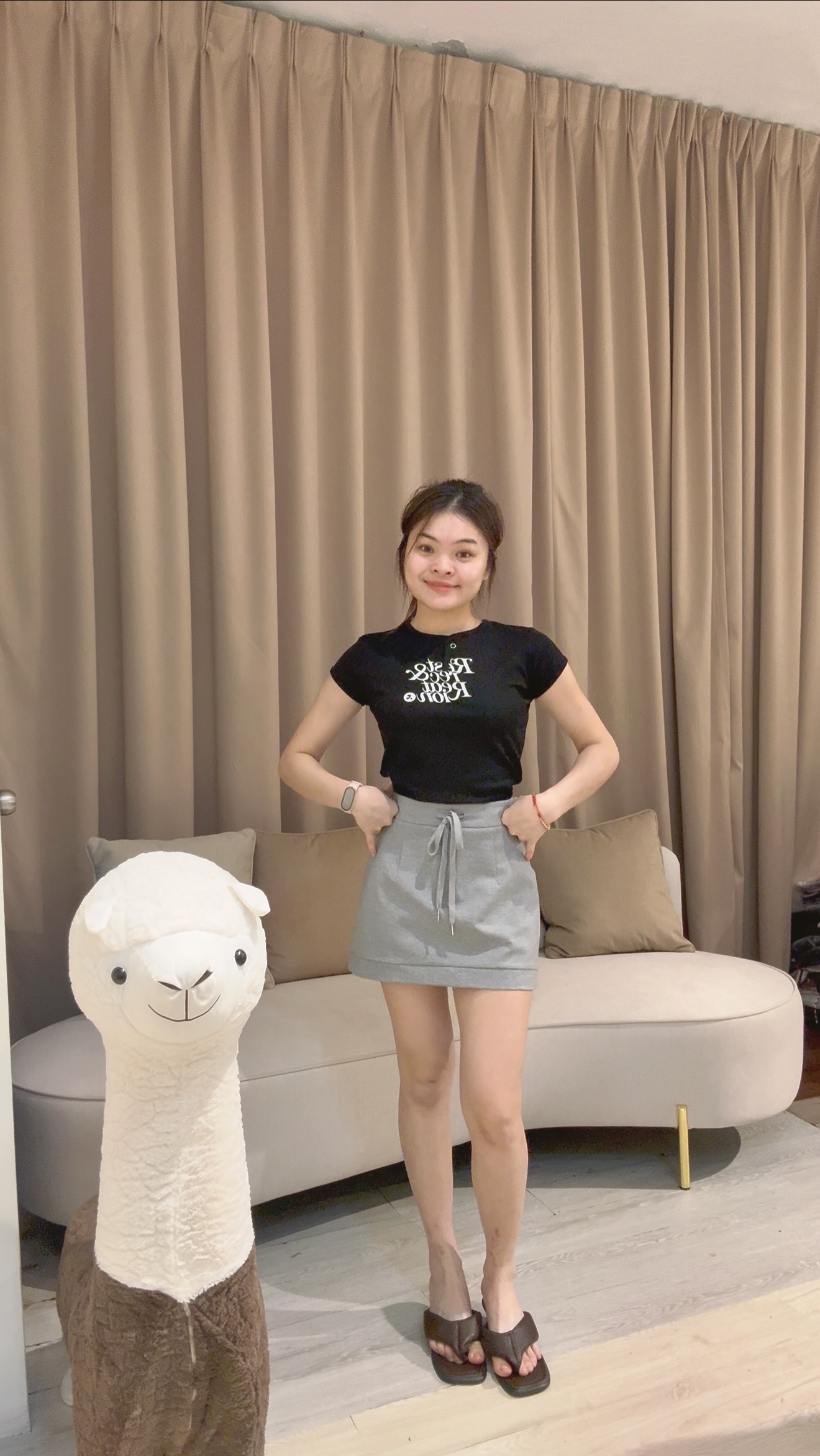 韩系日常百搭罗马显瘦裤裙😍 