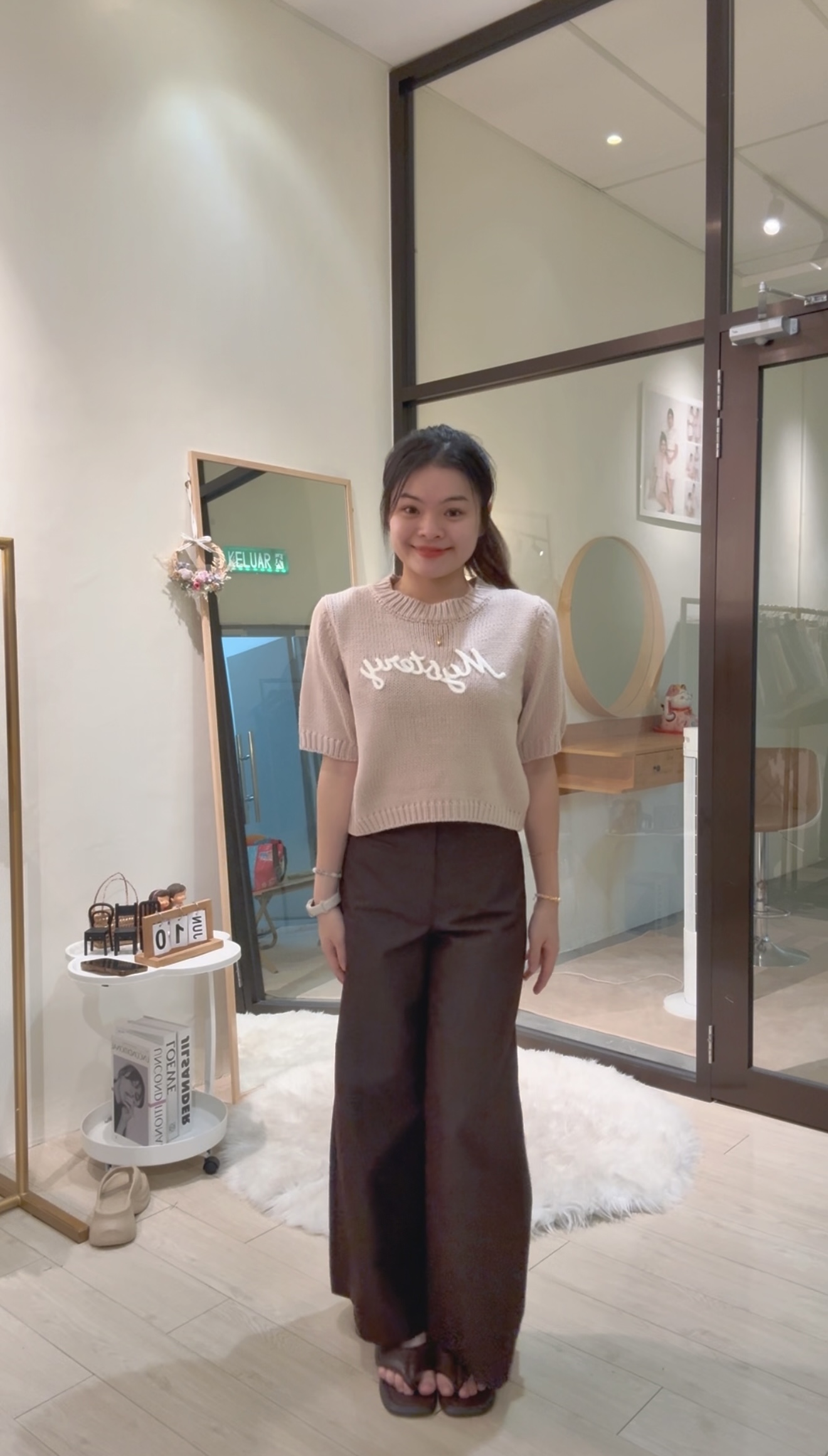 韩系高品质针织宽松上衣💕  